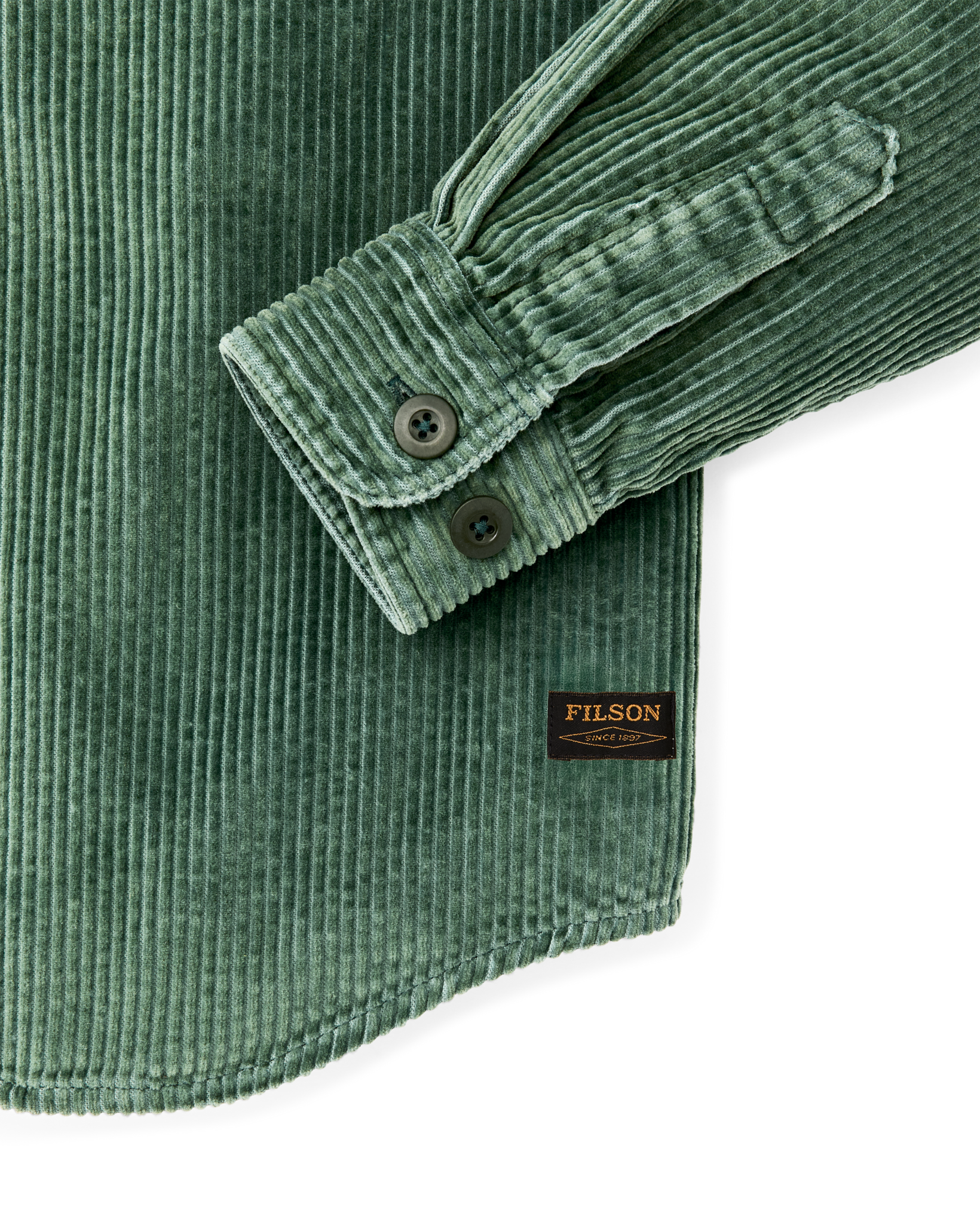 6-wale Corduroy Shirt - Seabed Green - Image 4