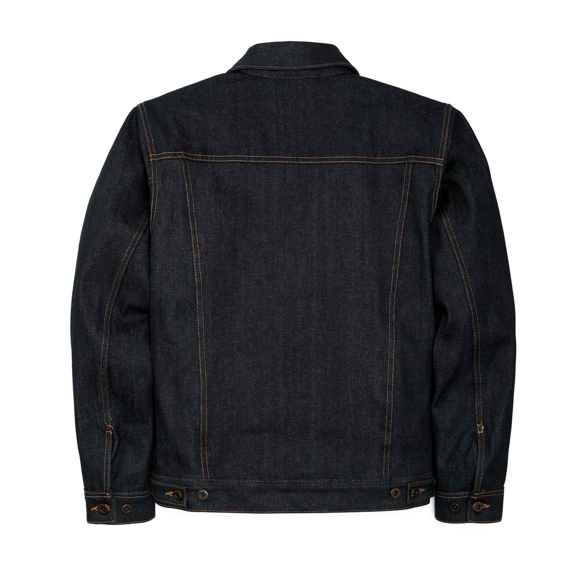 Lined Denim Short Cruiser Jacket - Raw Indigo - Image 5