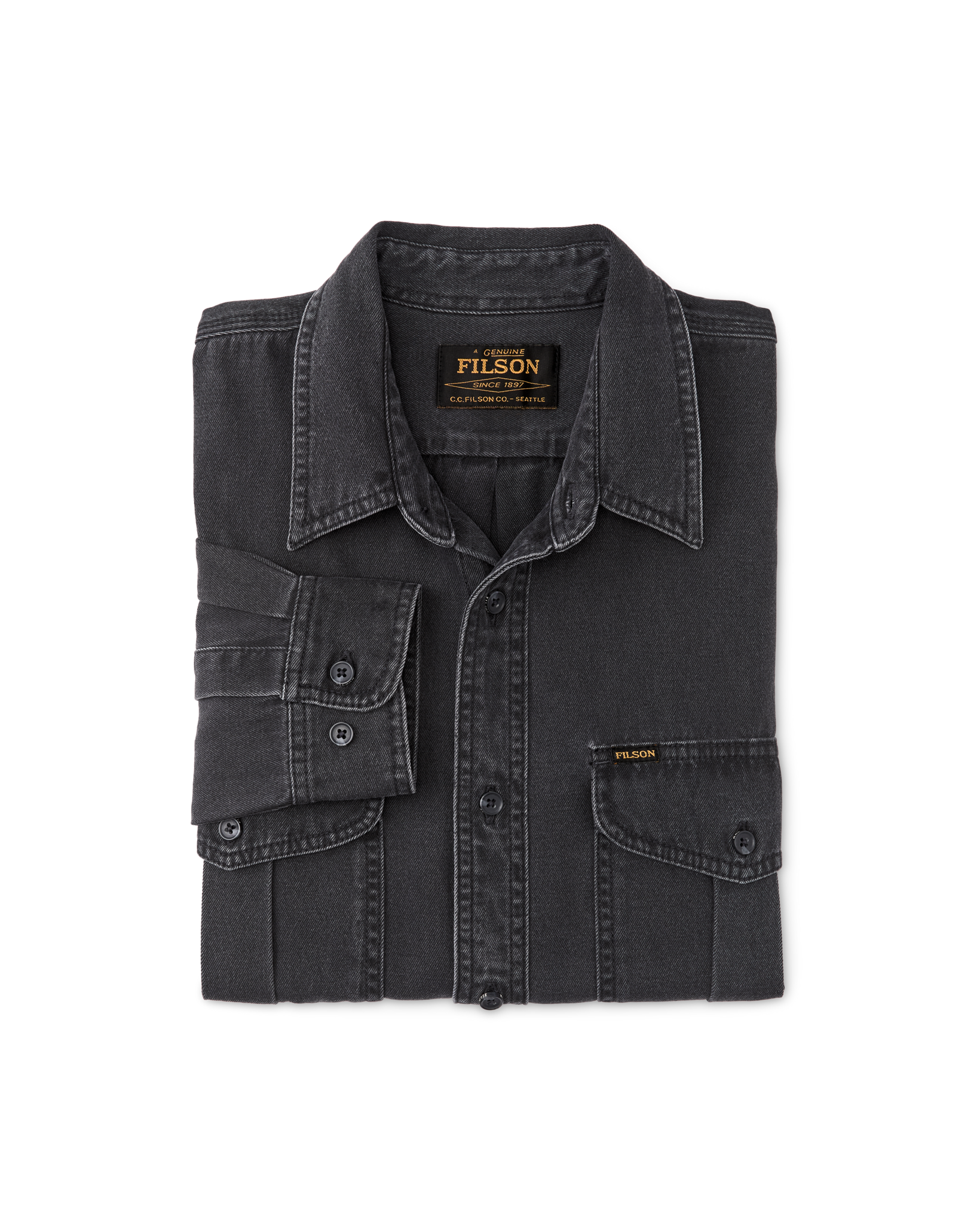 Denim Guide Shirt - Black - Image 5