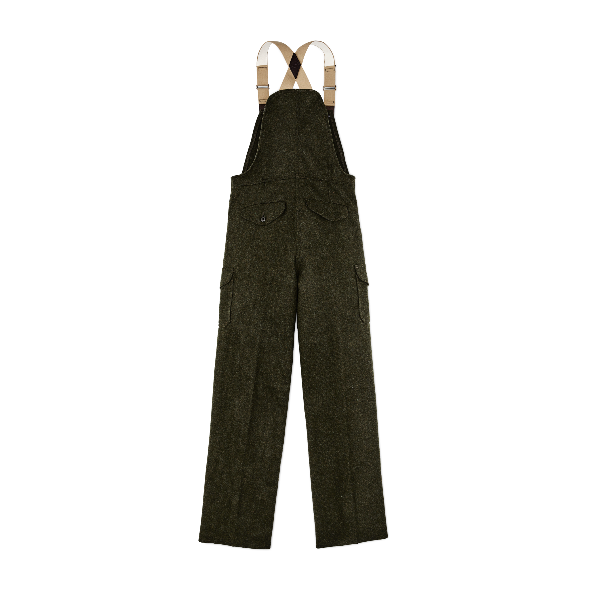 Mackinaw Wool Bibs - Forest Green - Image 3