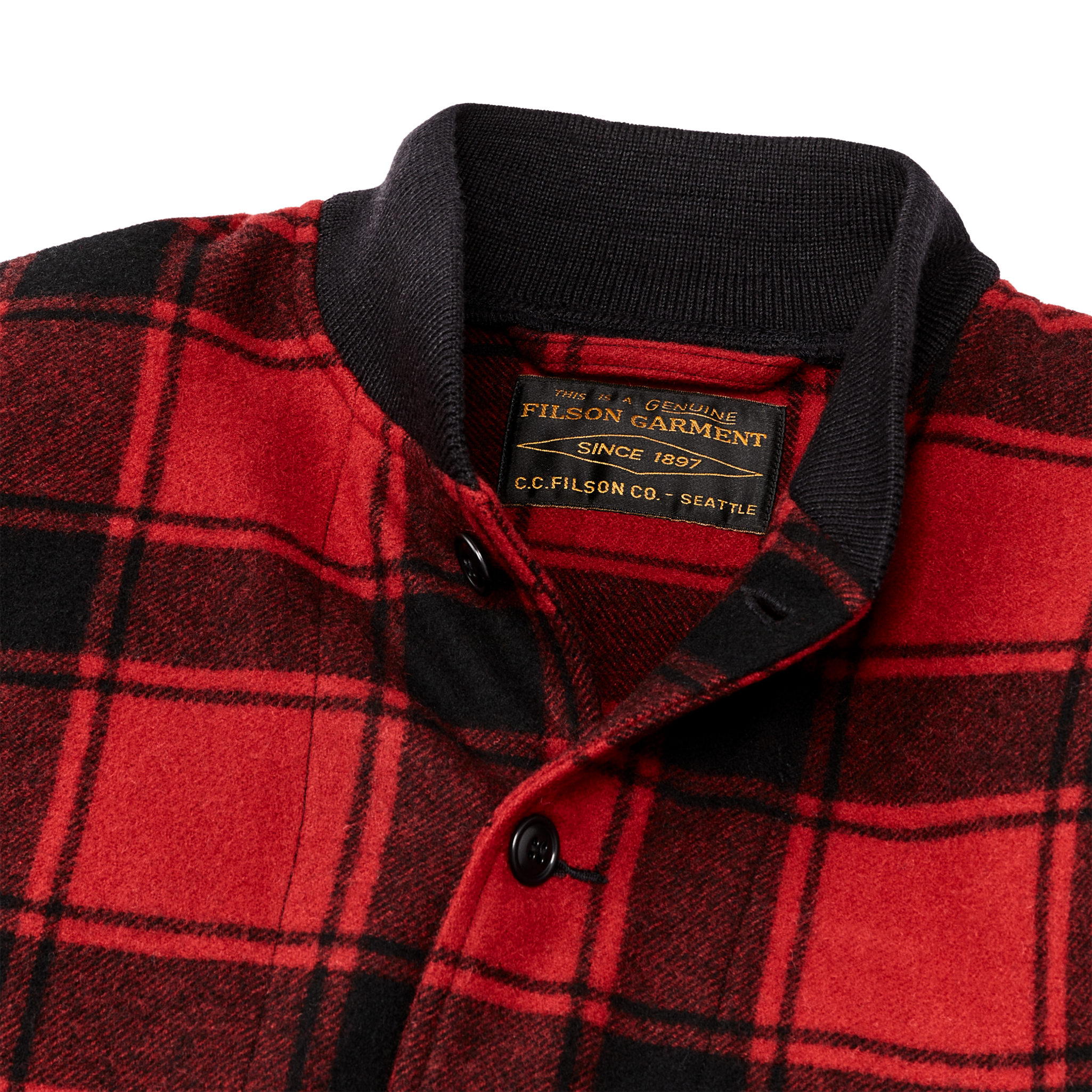 Ccc Wool Bomber - Red Black Plaid - Image 3