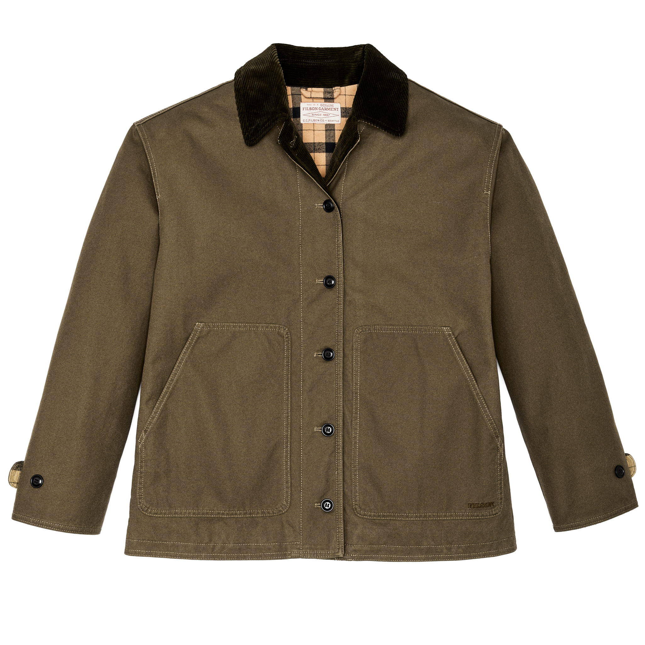 Women's Dry Tin Barn Coat - Marsh Olive