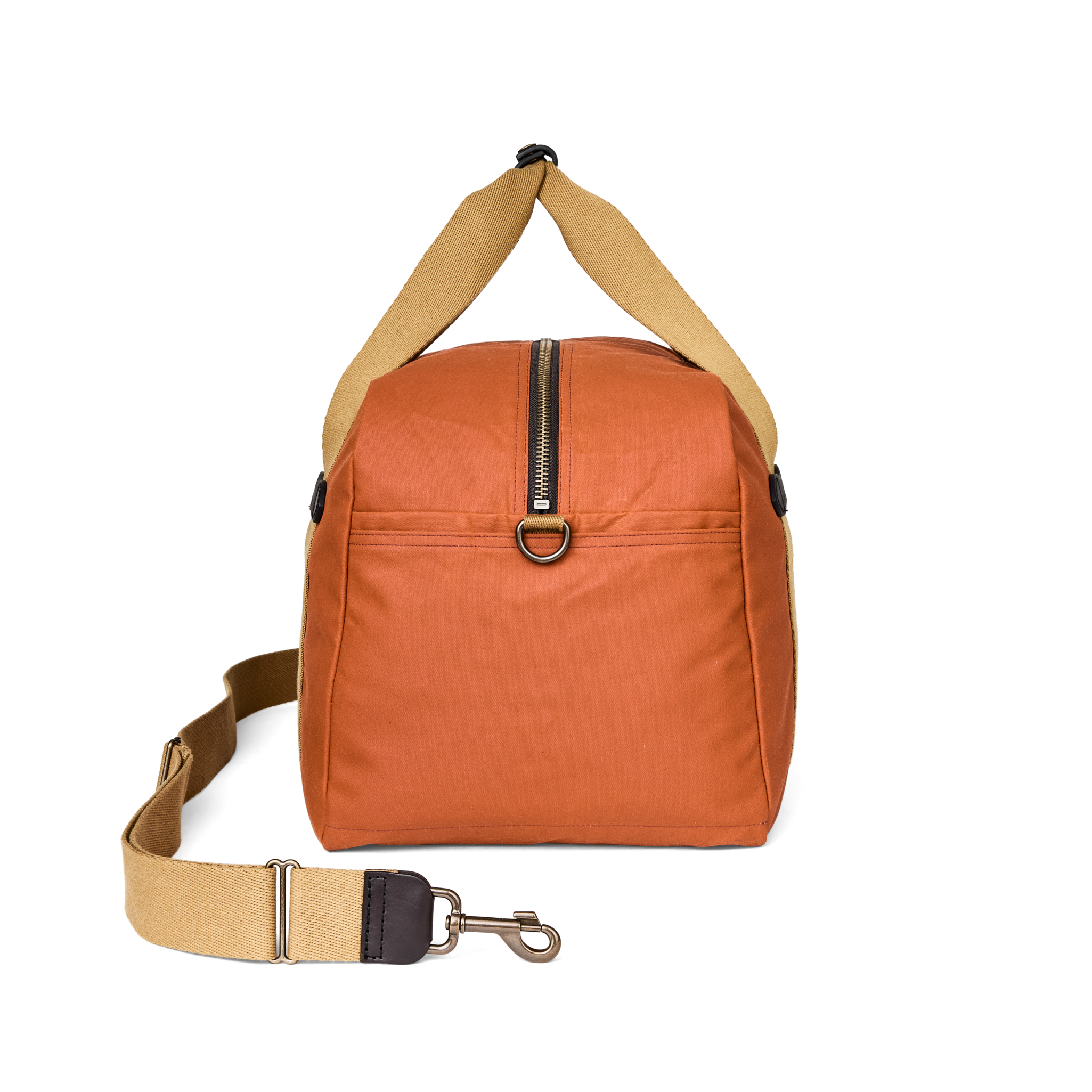 Medium Tin Cloth Duffle Bag - Rust - Image 3