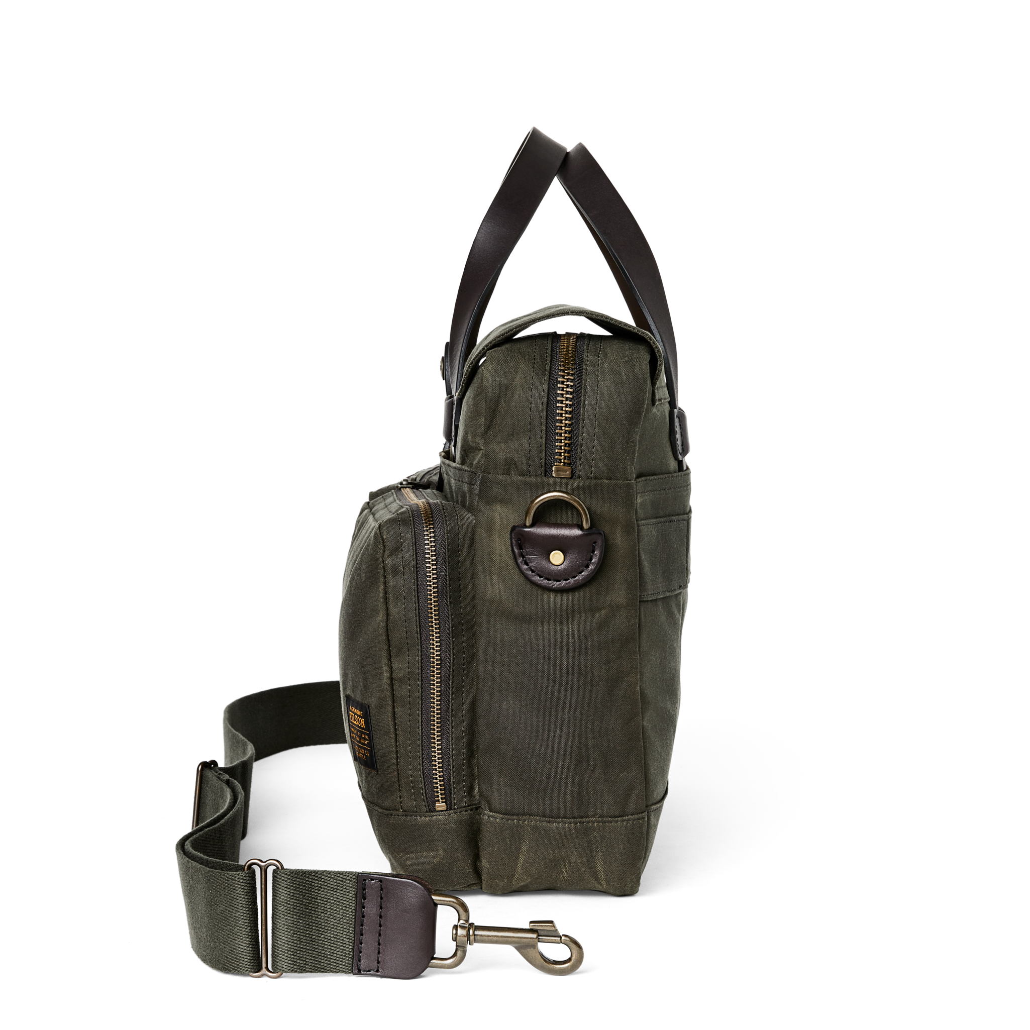 24 Hour Tin Cloth Briefcase - Otter Green - Image 3