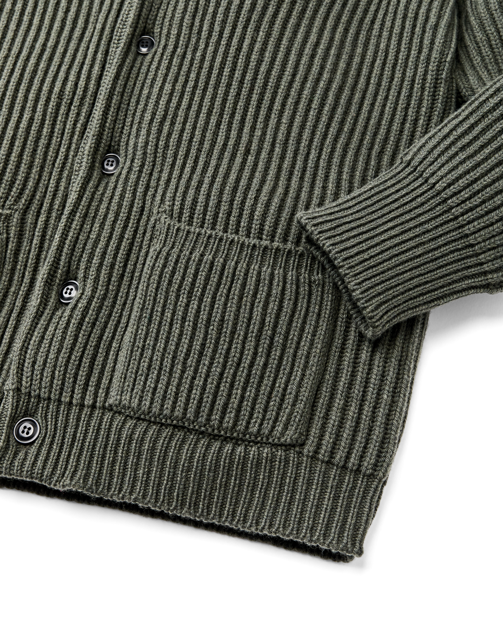 Bristol Cardigan Sweater - Forest Green Heather - Image 5