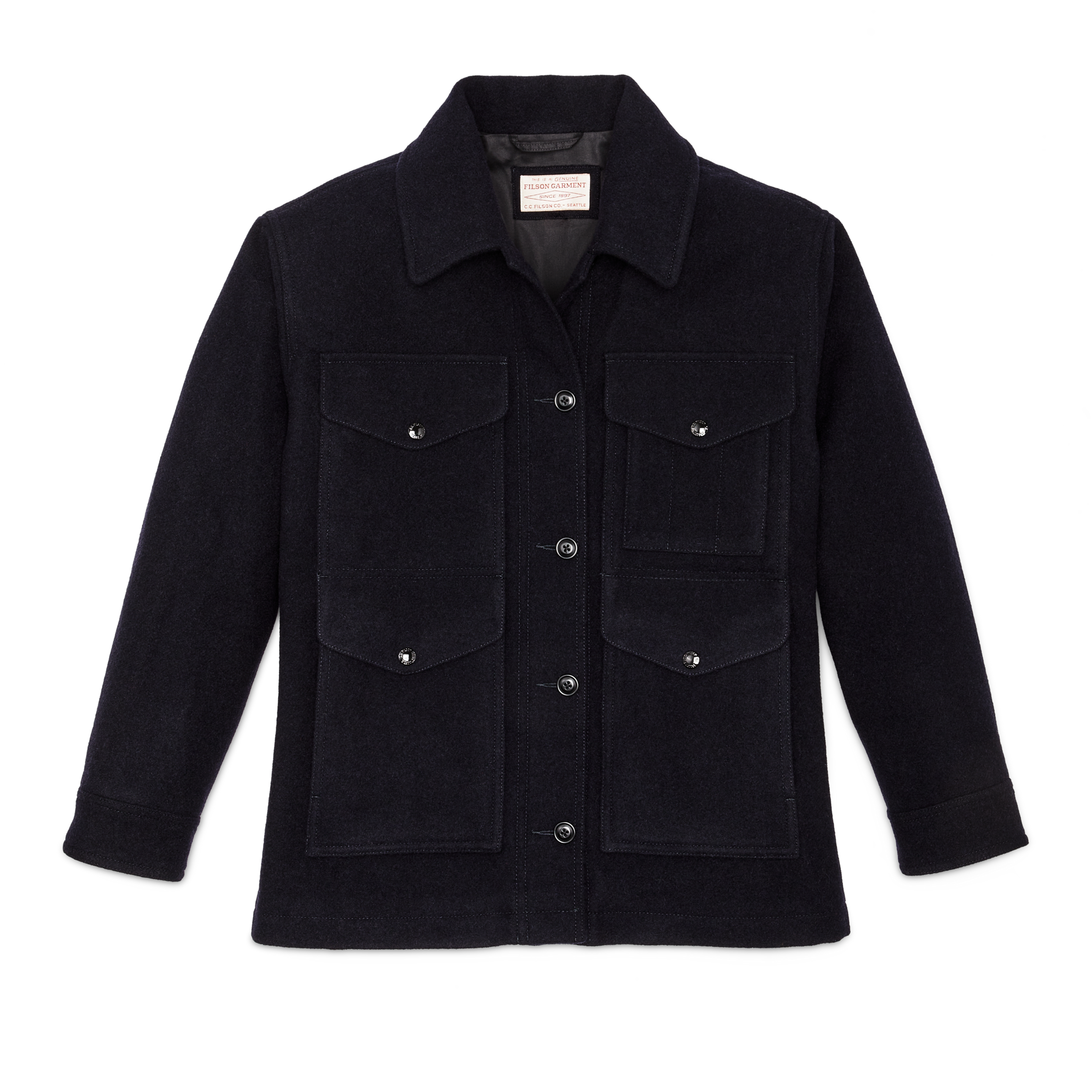 Women's Mackinaw Wool Cruiser Jacket - Navy