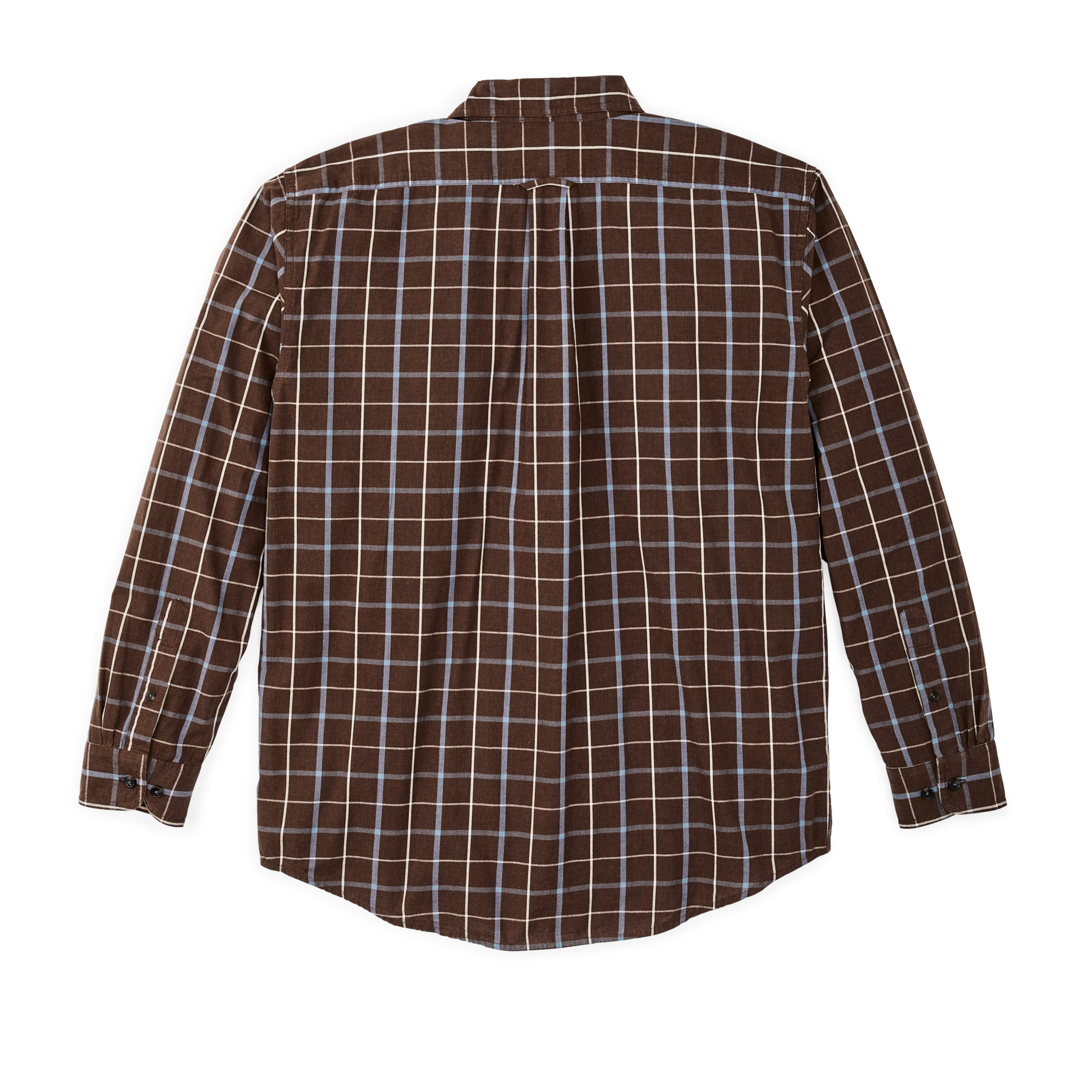 Filson's Washed Feather Cloth Shirt - Brown / Blue / White Tattersall - Image 2