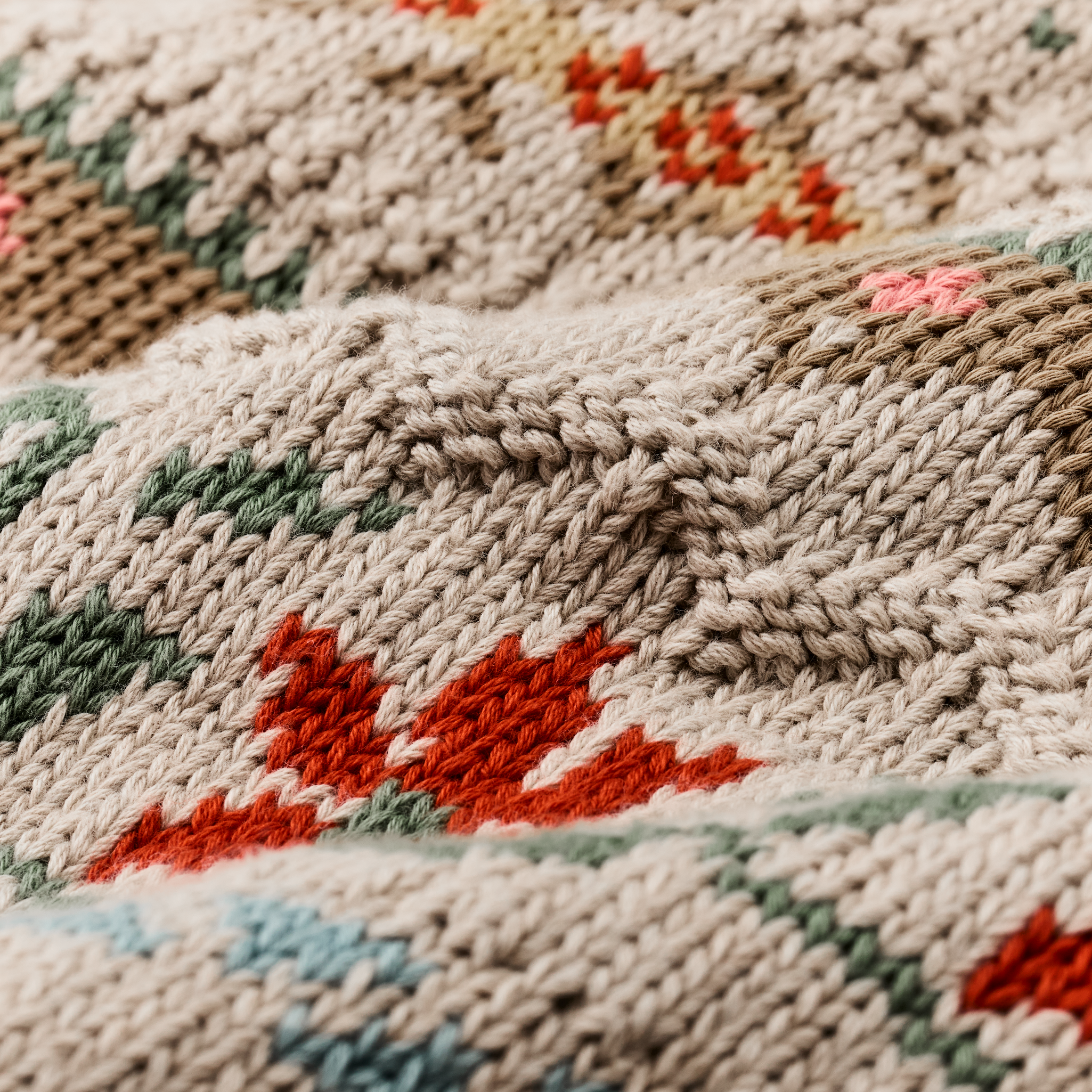 Women's Jacquard Cotton Vest - Flower Jacquard - Image 3