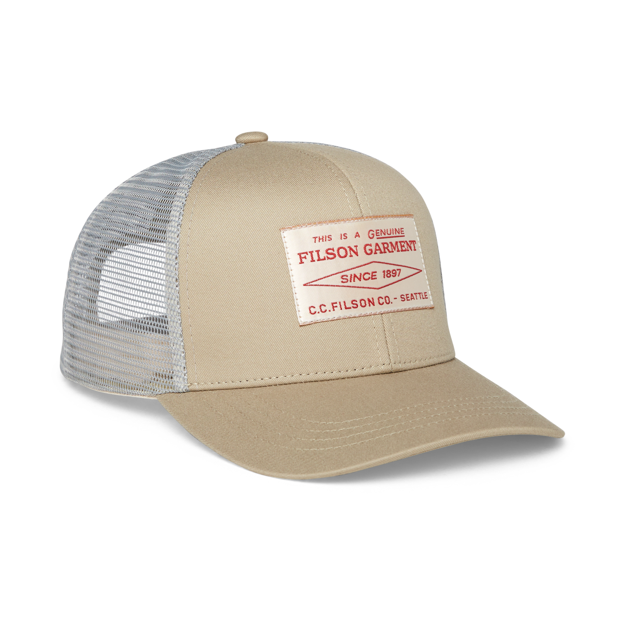 Mesh Snap-back Logger Cap - Tan / Diamond