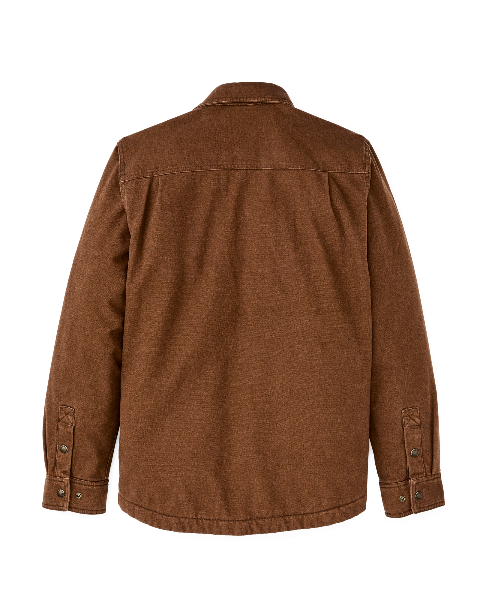 Fleece Lined Jac-shirt - Brown - Image 2