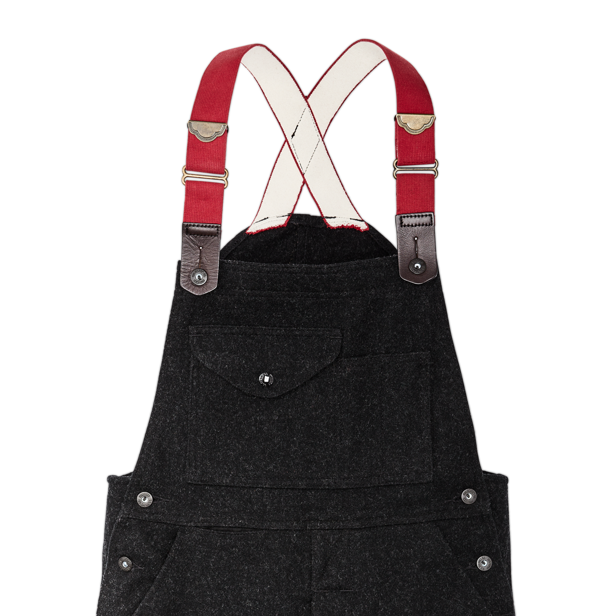 Mackinaw Wool Bibs - Charcoal - Image 6