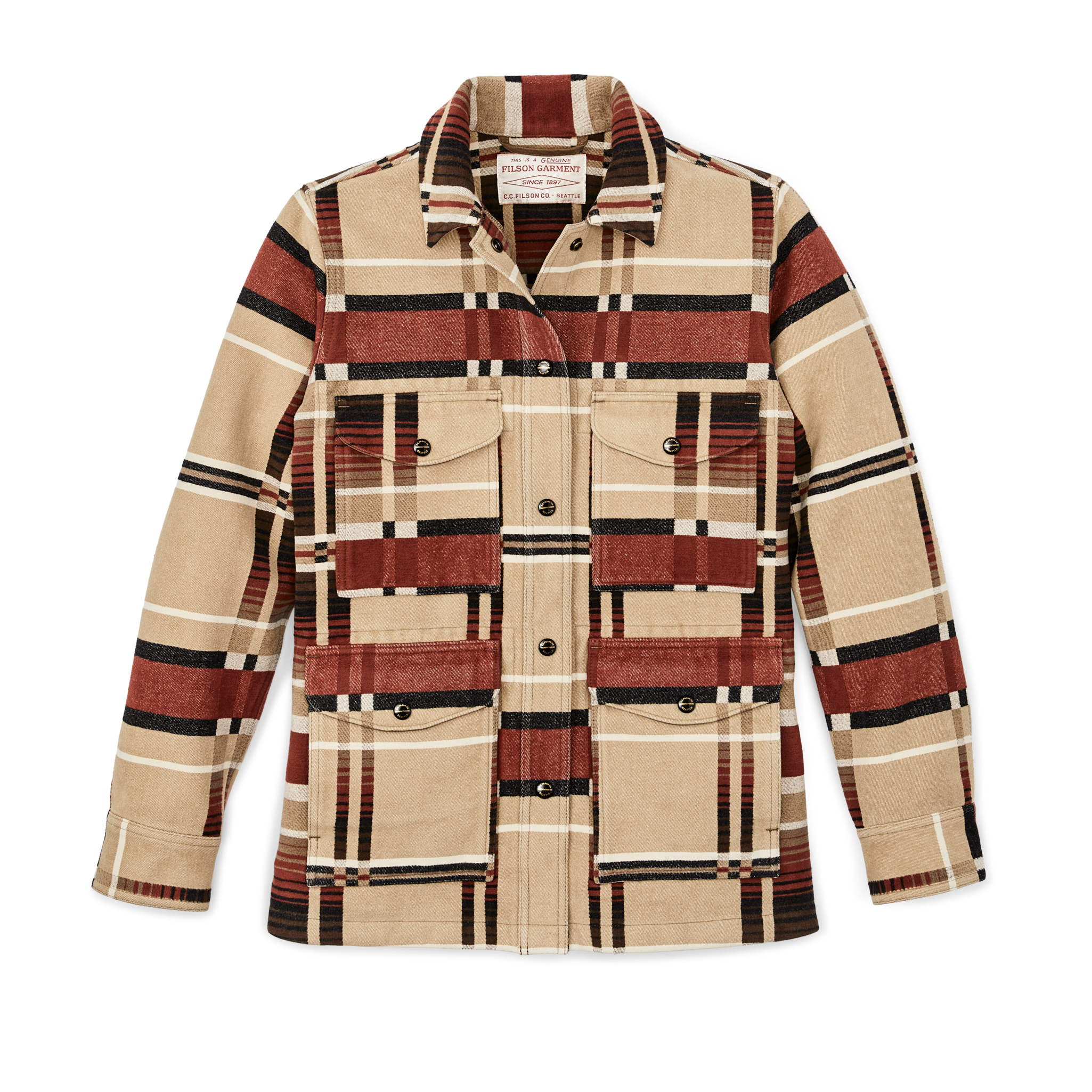 Women's Beartooth Work Coat - Bloodstone / Tan Ombre