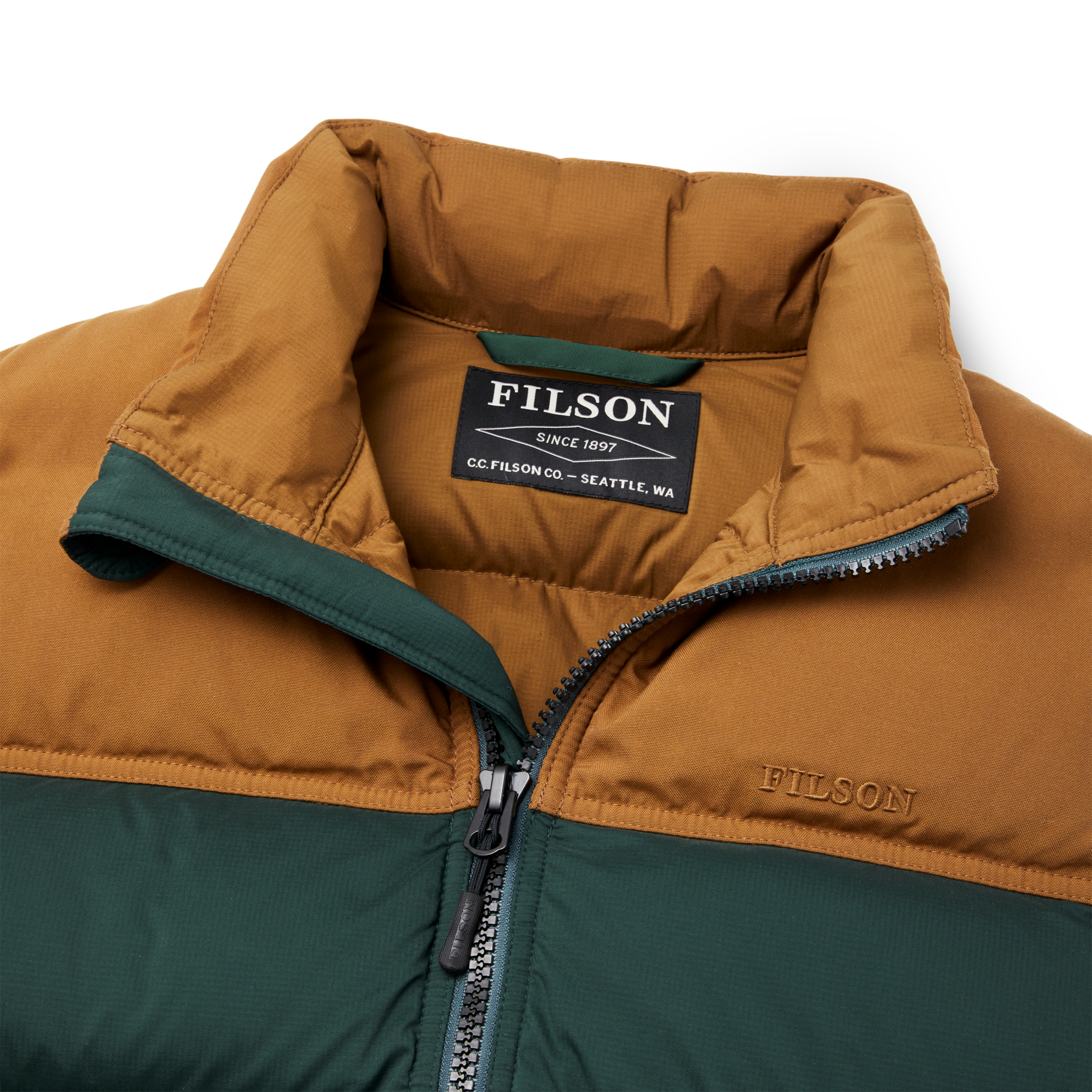 Featherweight Down Vest - Fir / Whiskey - Image 4