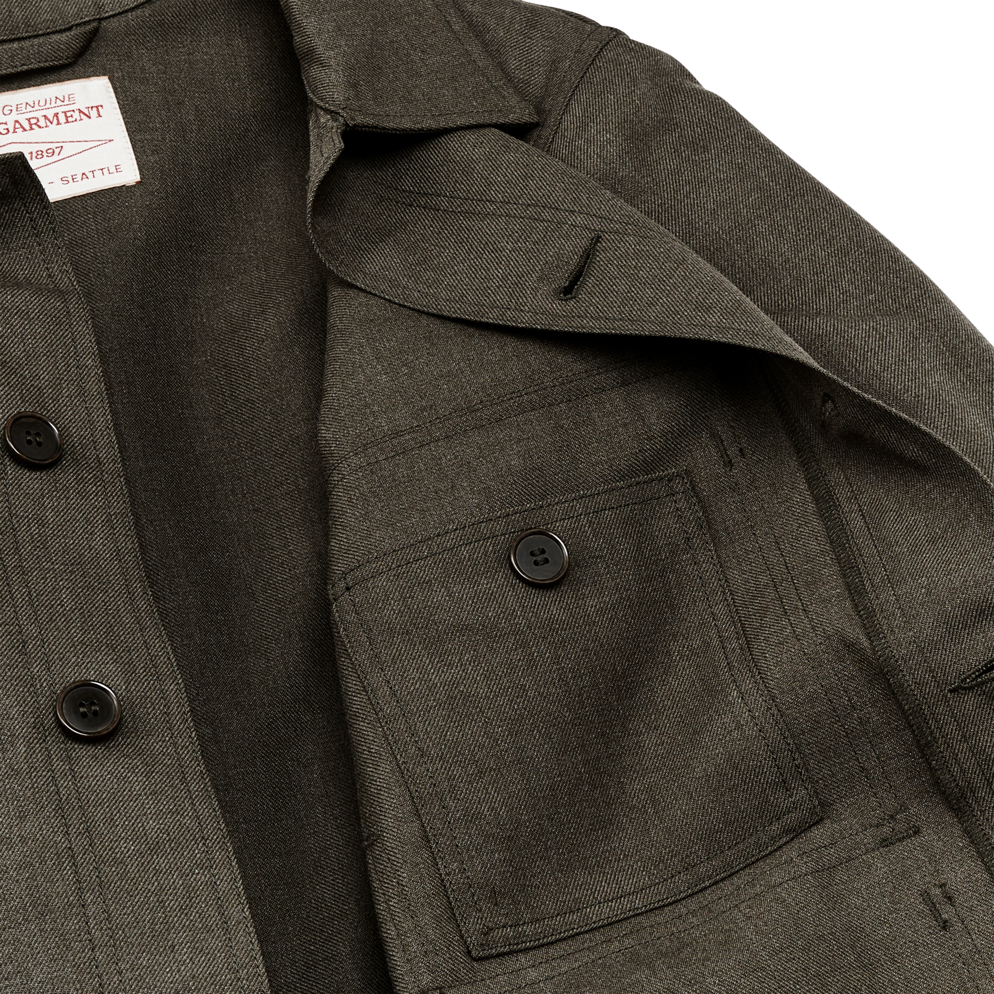 Forestry Cloth Cruiser Jacket - Forest Green Heather - Image 6