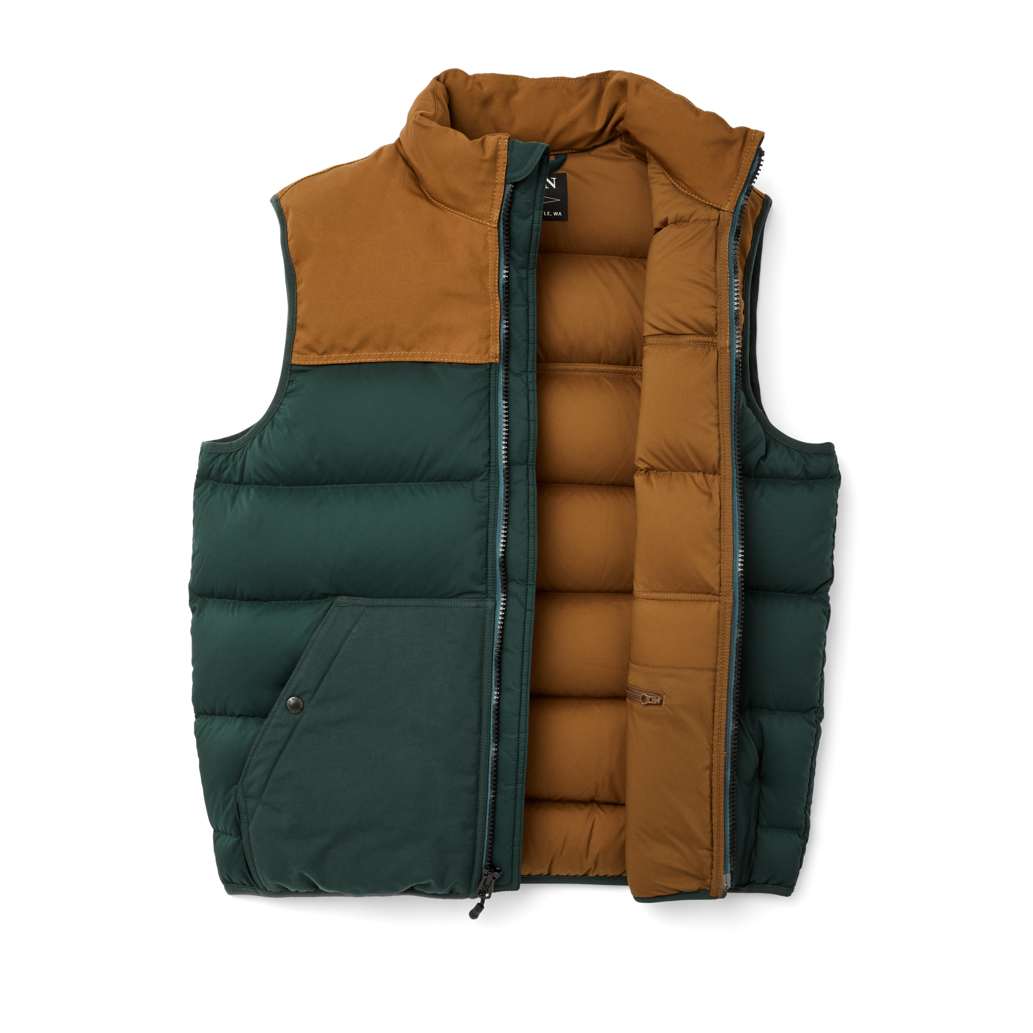 Featherweight Down Vest - Fir / Whiskey - Image 3