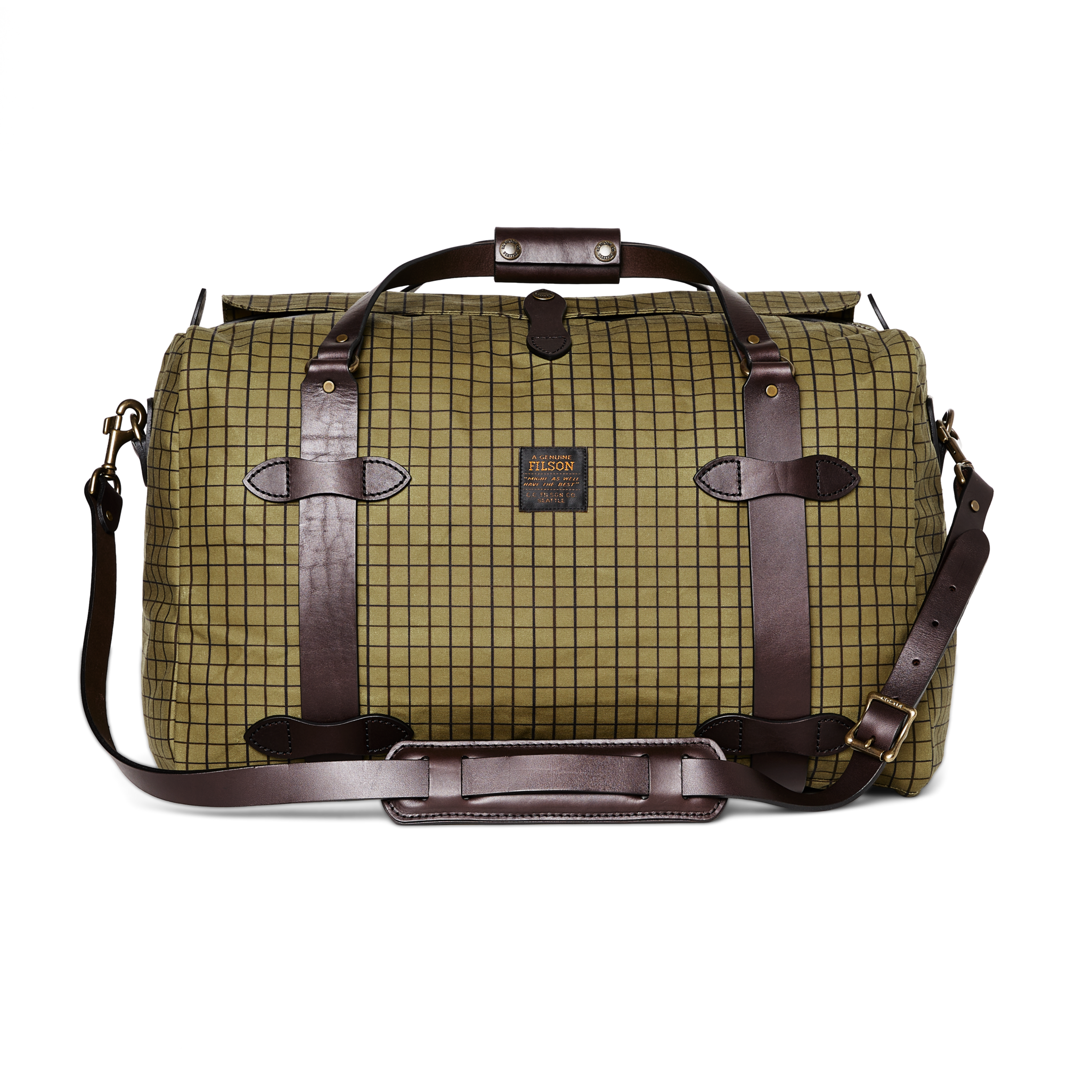 Oil Finish Tin Cloth Duffle - Flyway Green