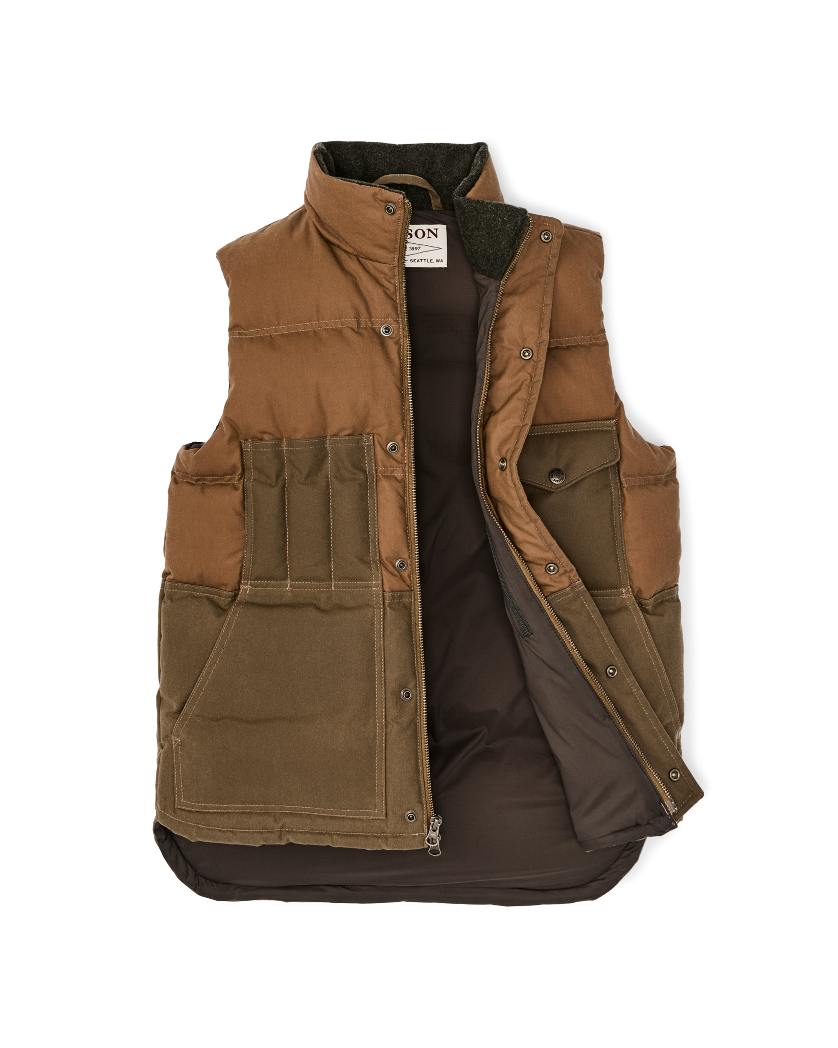 Down Cruiser Vest - Dark Tan - Image 6