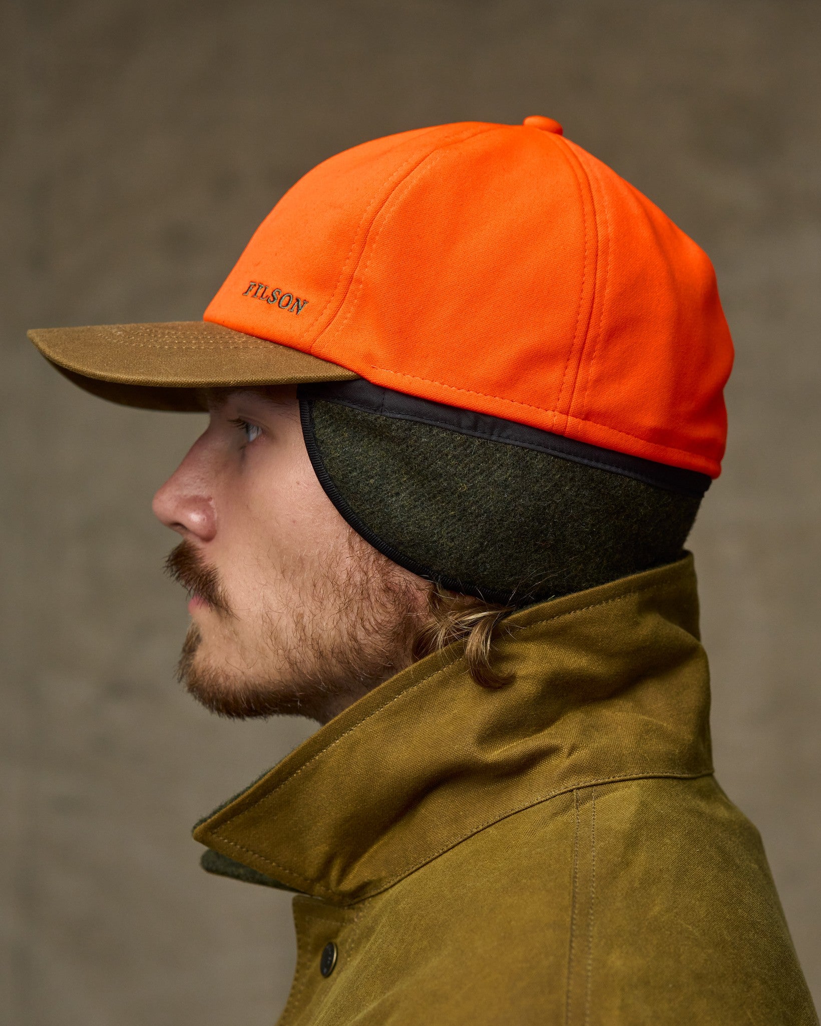 Insulated Blaze/tin Cloth Cap - Desert Tan / Blaze Orange - Image 6