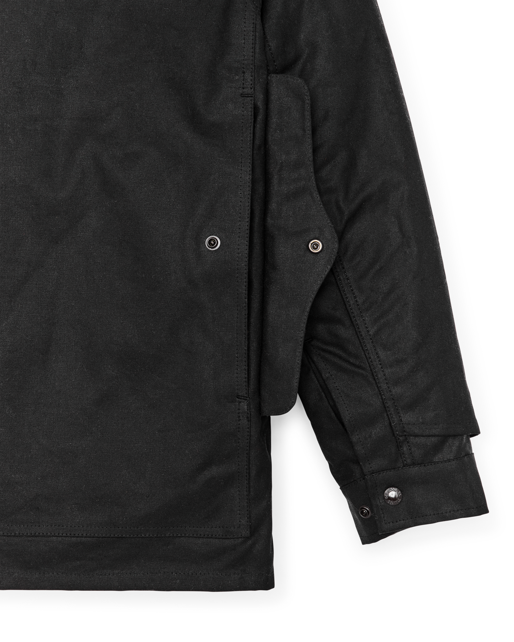 Lined Tin Cloth Cruiser Jacket - Black - Image 8