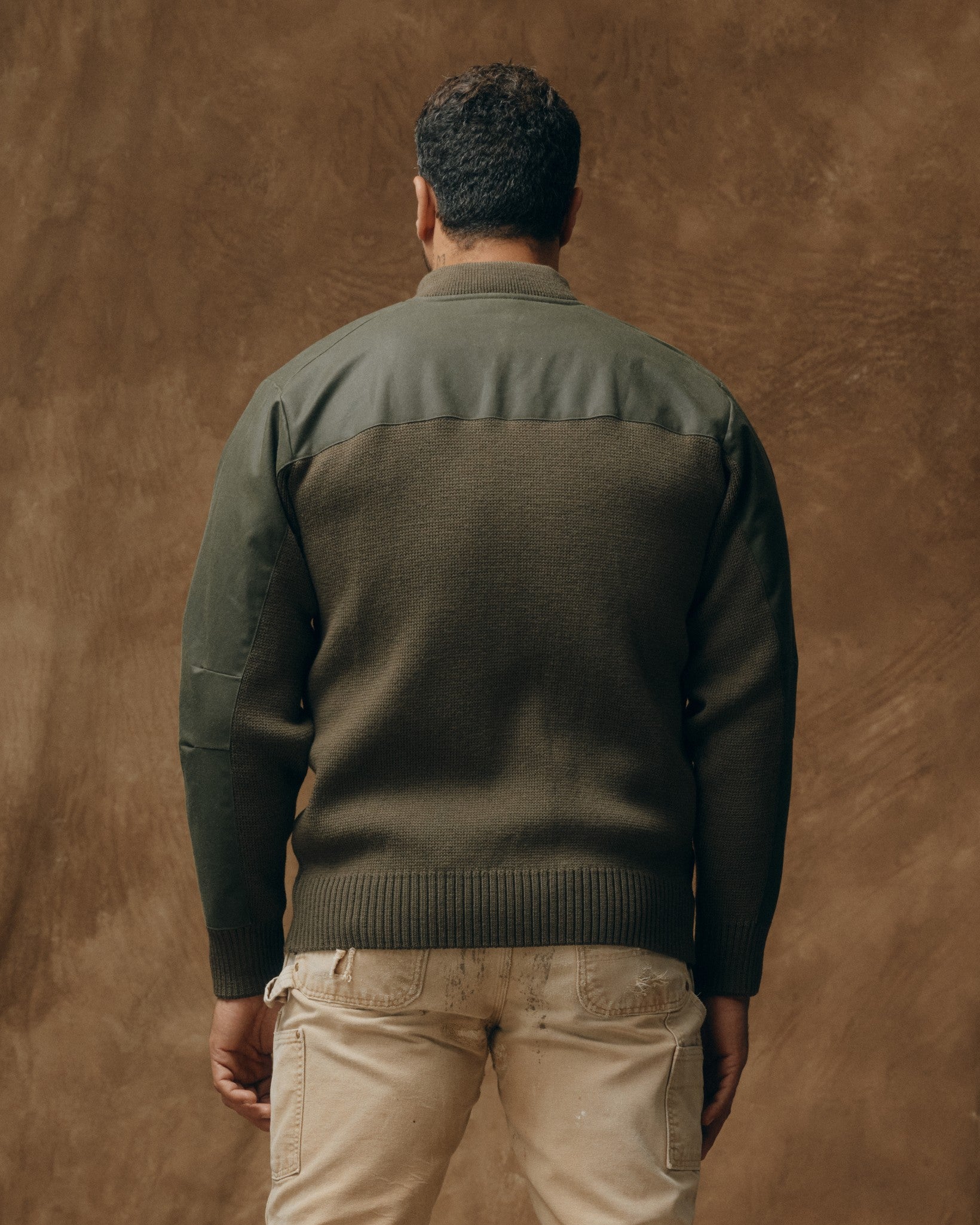 Henley Guide Sweater - Peat Green - Image 2