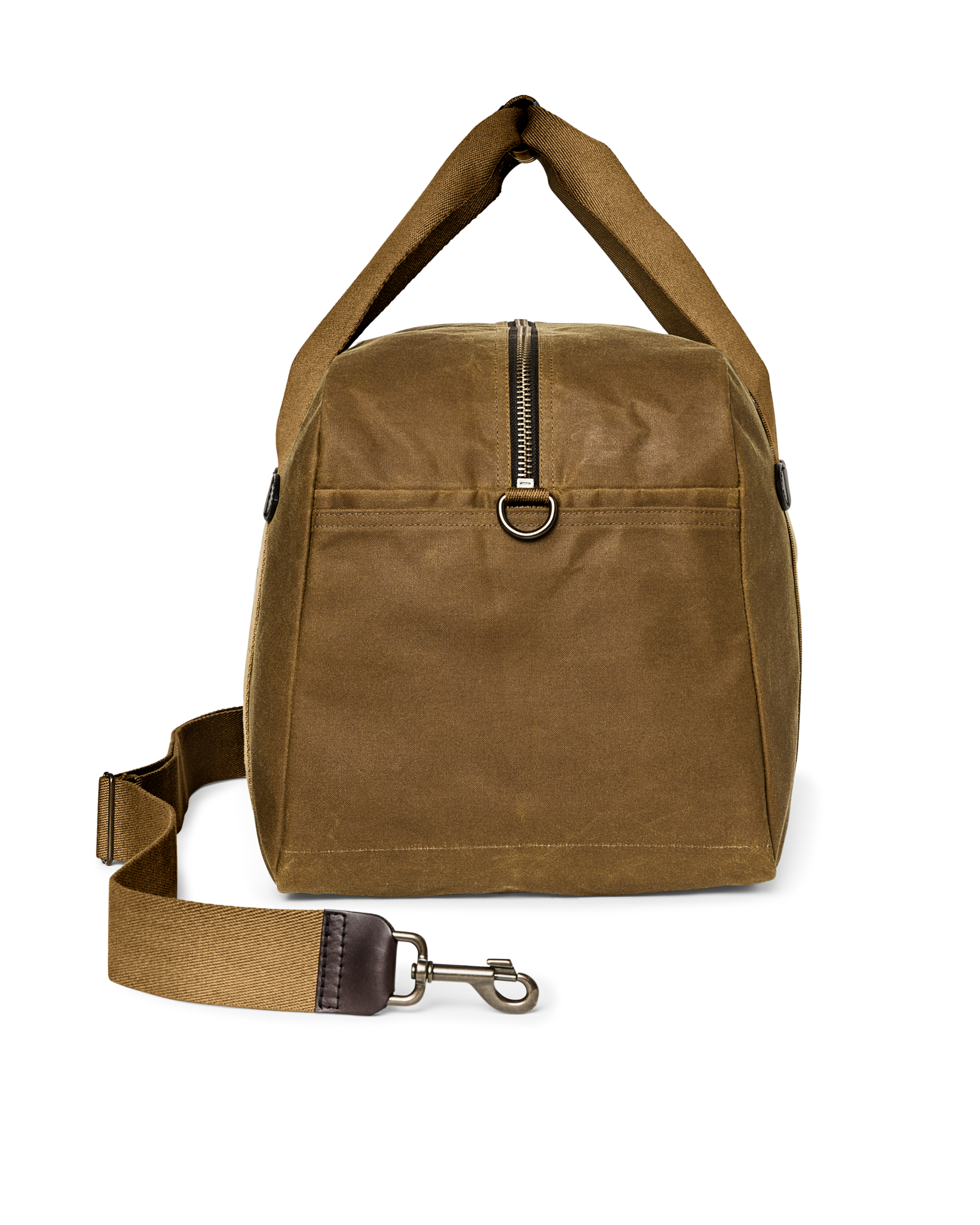 Medium Tin Cloth Duffle Bag - Dark Tan - Image 5