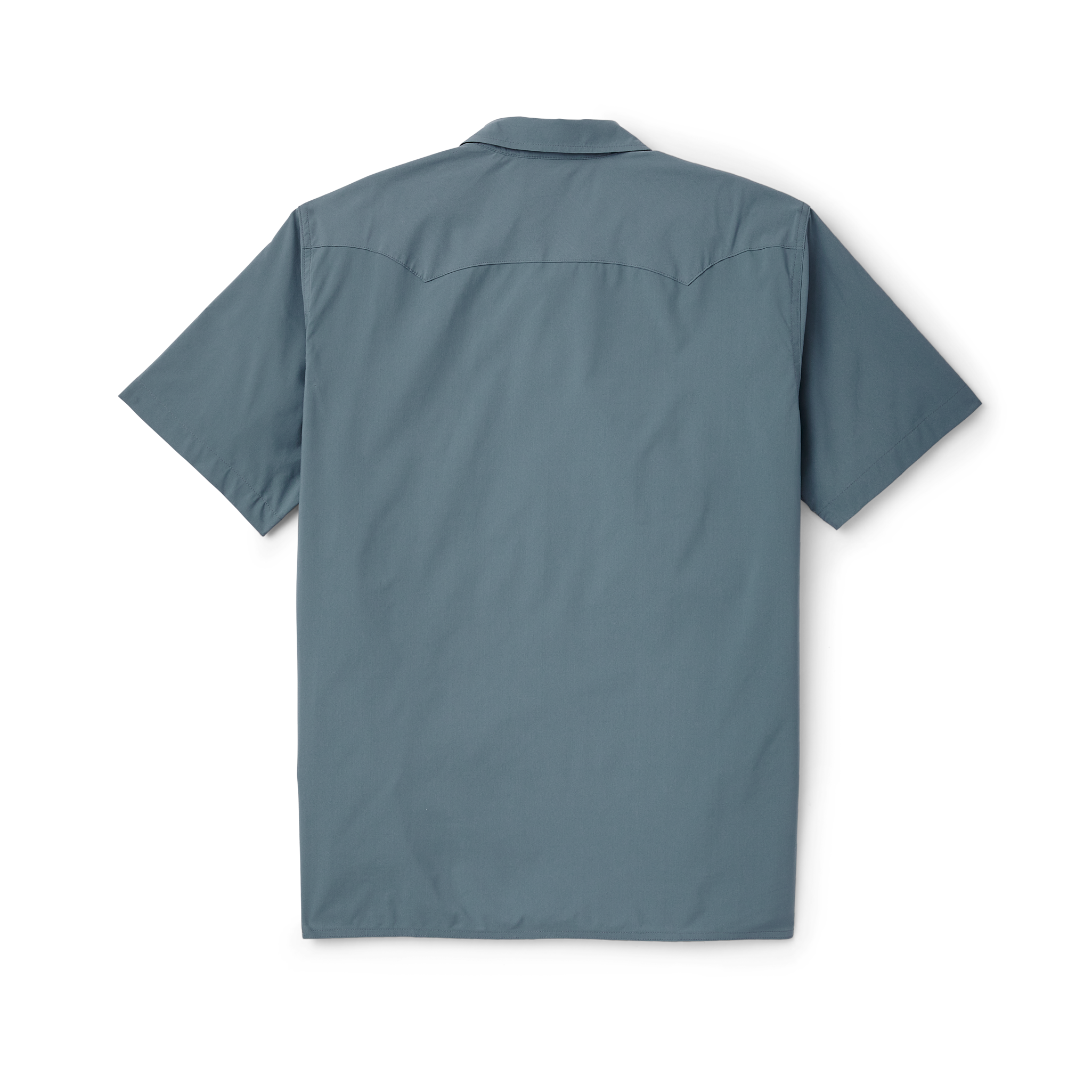 Twin Lakes Short Sleeve Snap Front Shirt - Slate Blue - Image 2