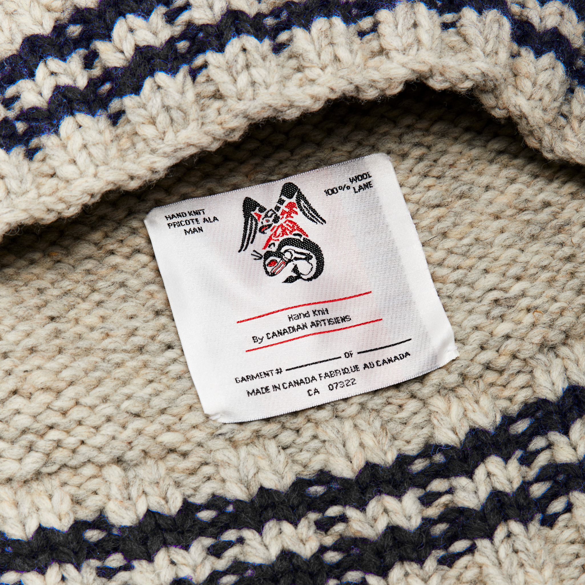 Handmade Pullover Sweater - Natural / Fish - Image 5