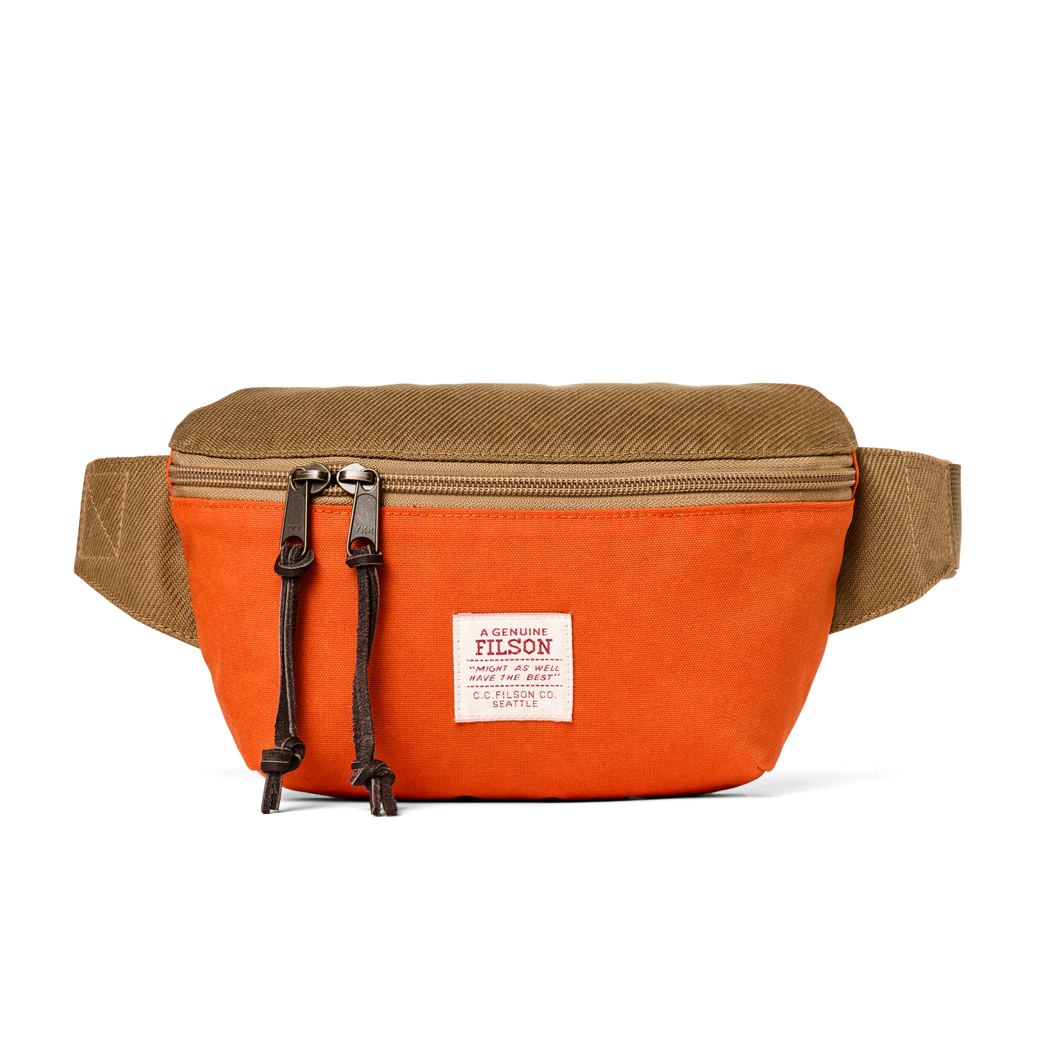 Surveyor Crossbody Pack - Dark Tan / Flame