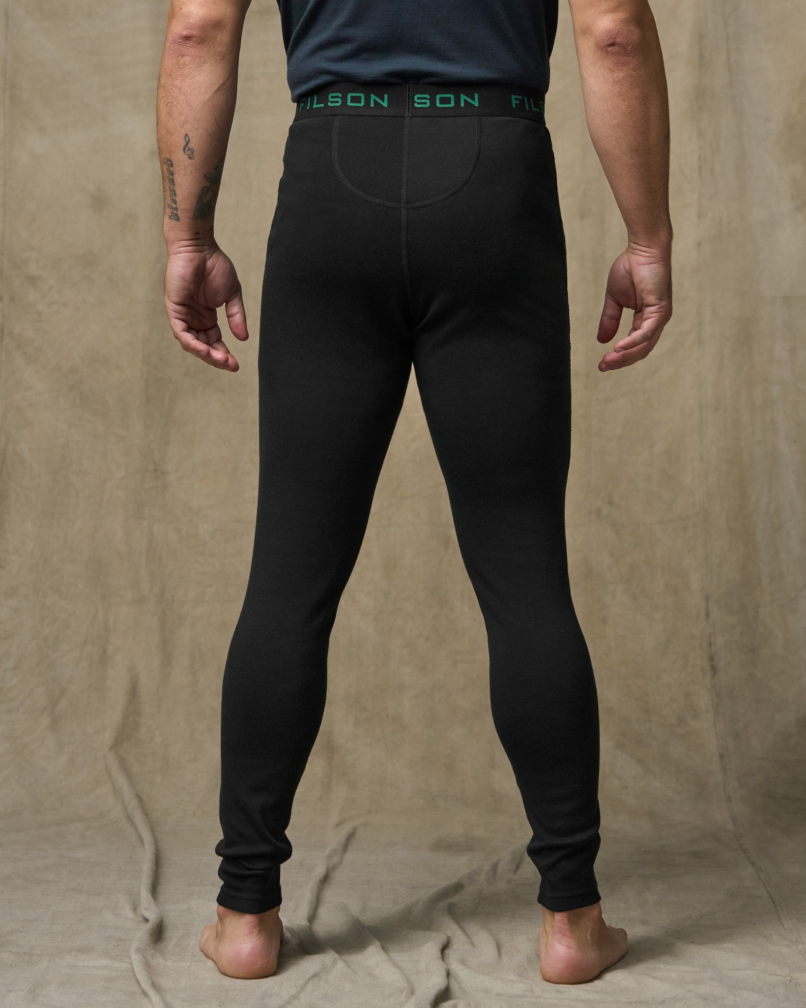 400g Merino Wool Bottoms - Black - Image 5