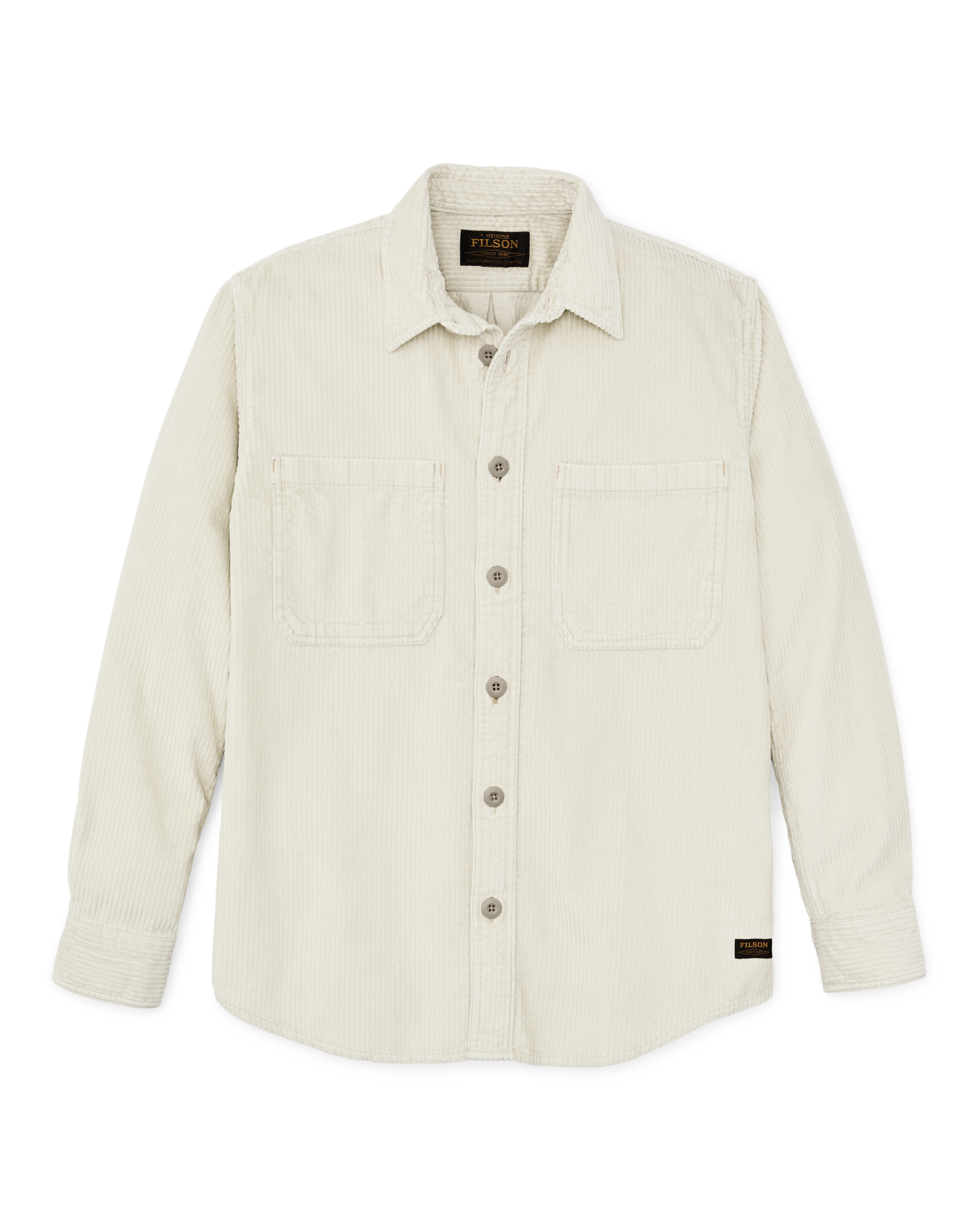 6-wale Corduroy Shirt - Stone