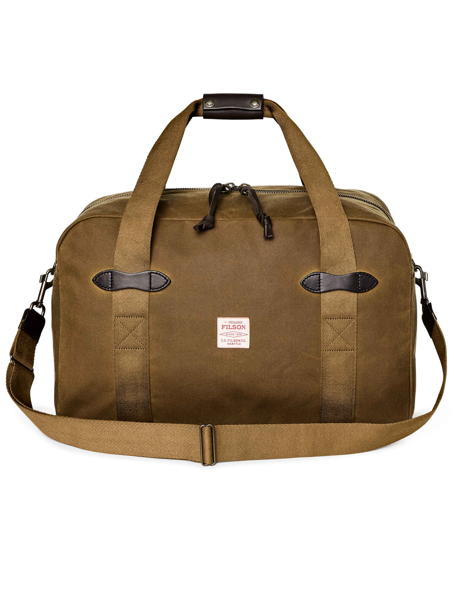 Medium Tin Cloth Duffle Bag - Dark Tan - Image 3
