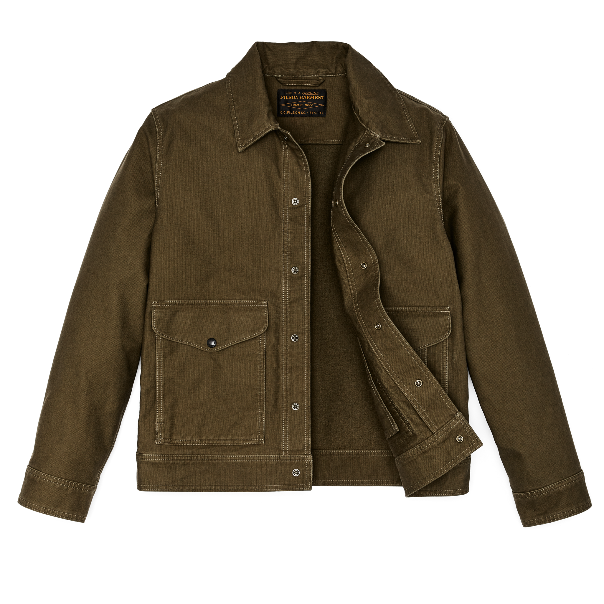 Jungle Cloth Work Jacket - Dark Olive - Image 3