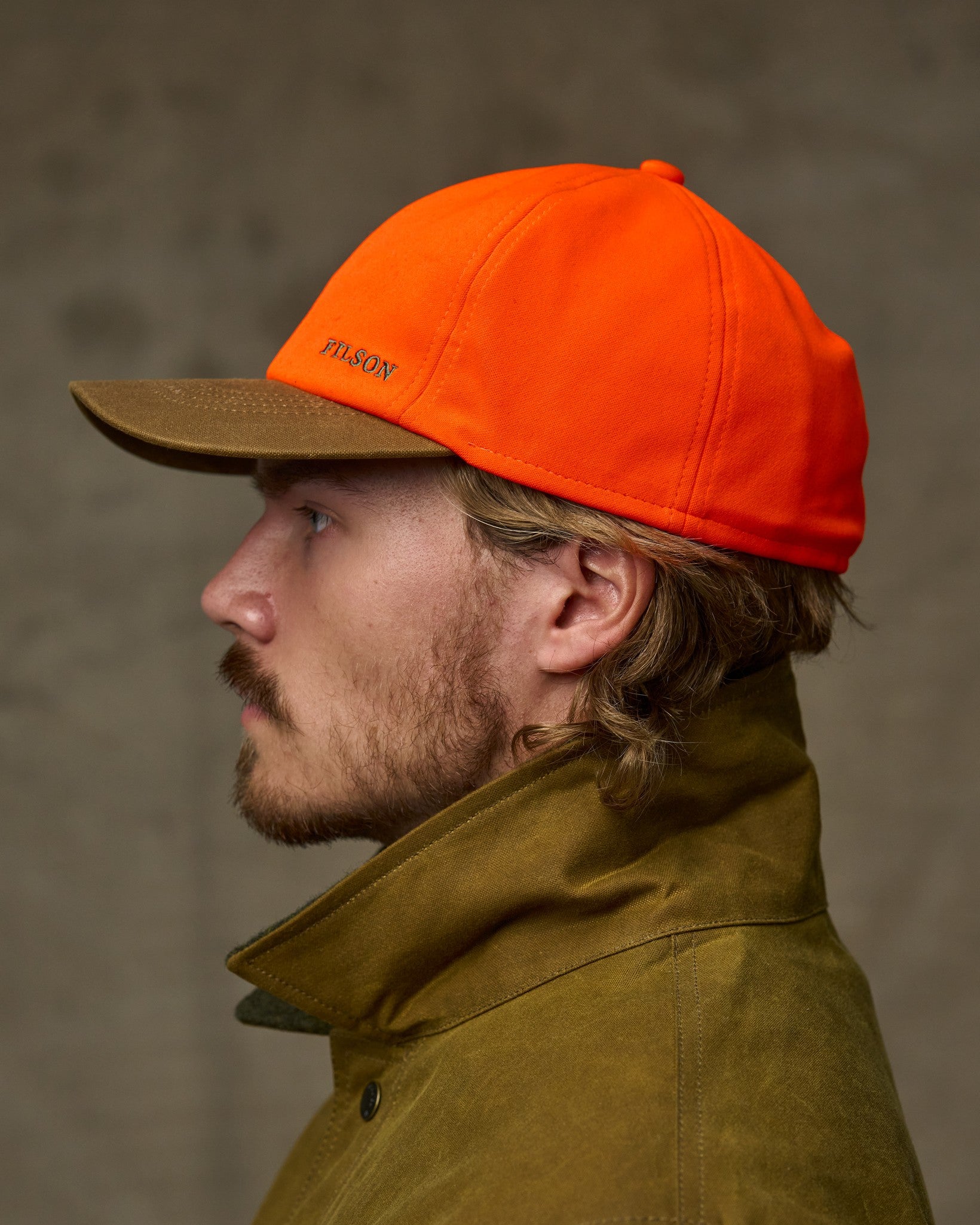 Insulated Blaze/tin Cloth Cap - Desert Tan / Blaze Orange - Image 3