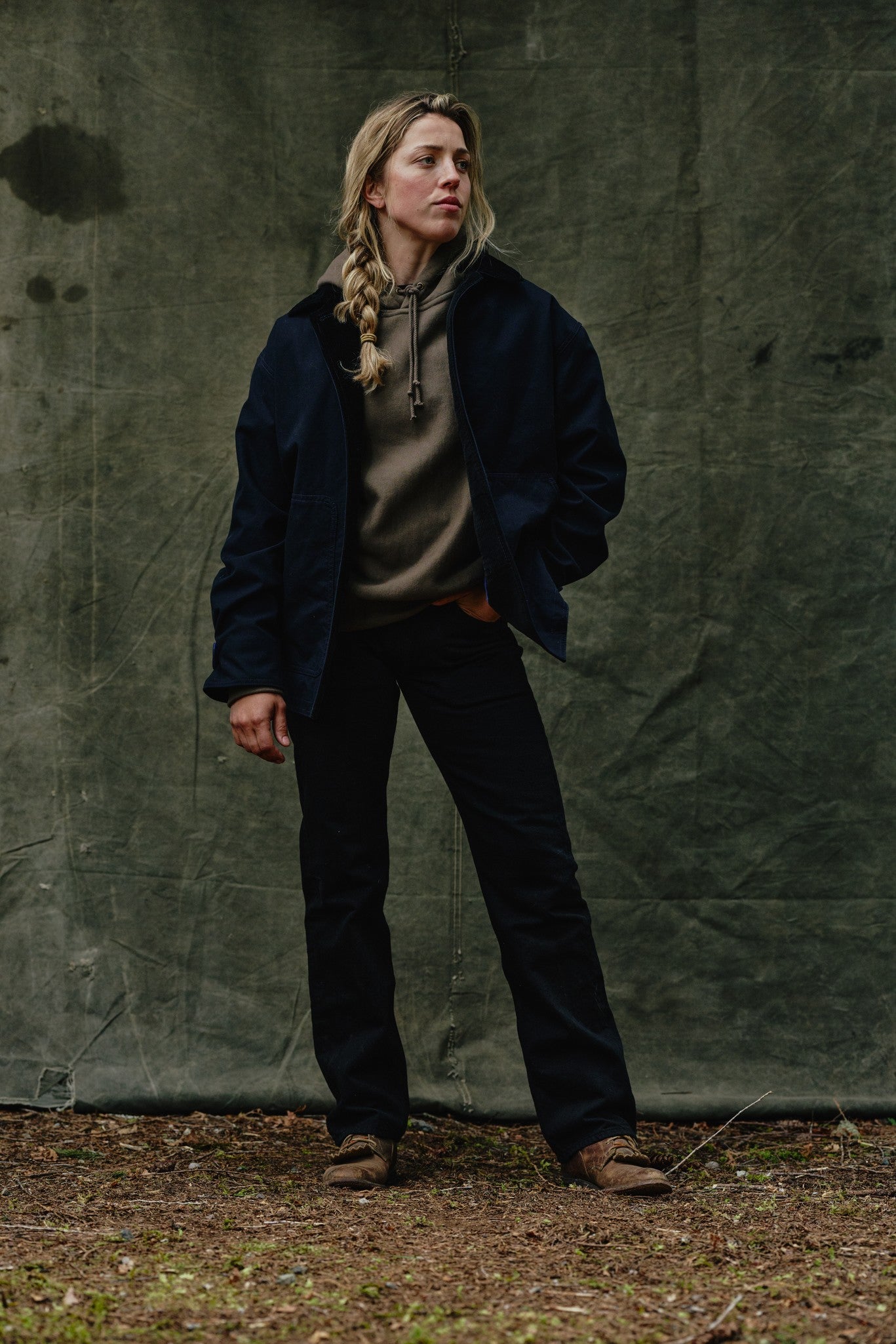 Women's Dry Tin Barn Coat - Navy - Image 6