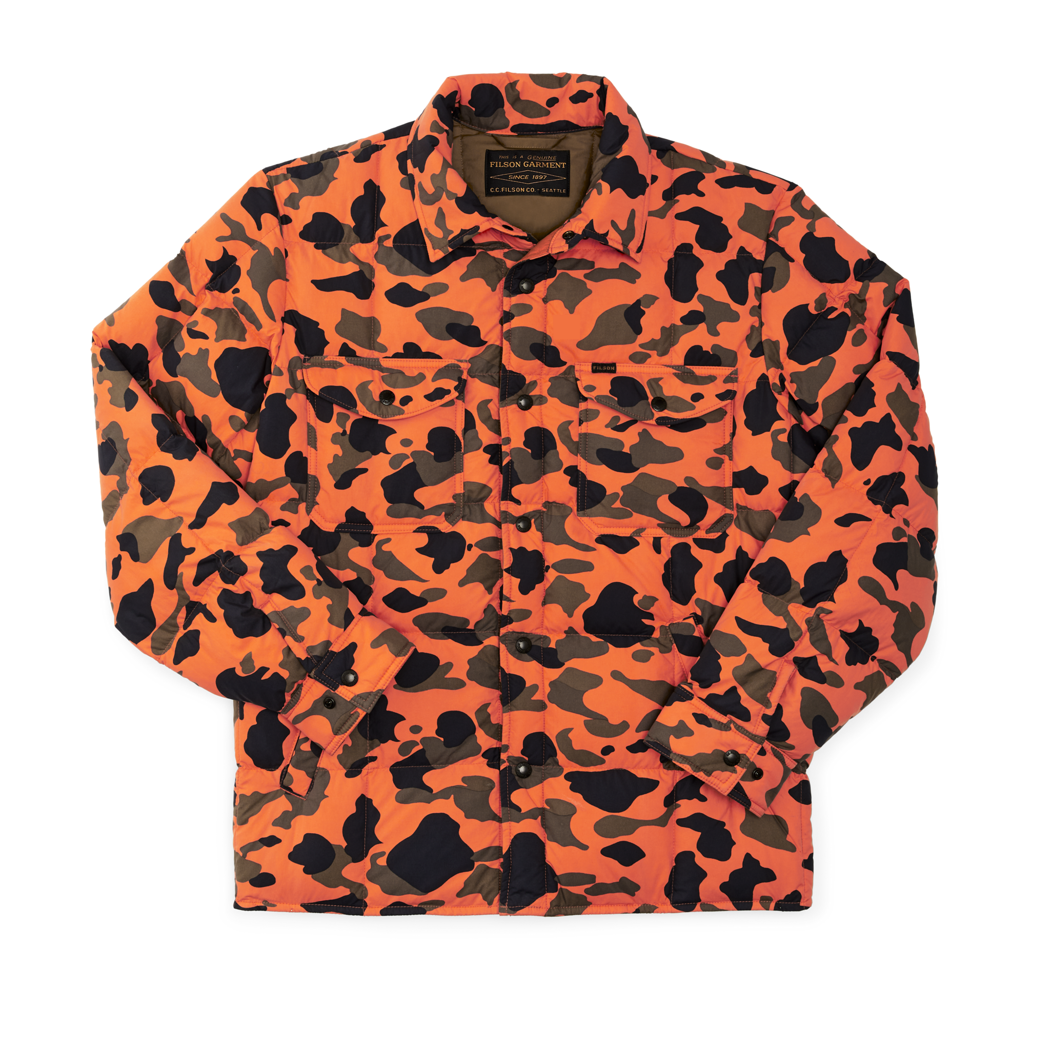Lightweight Down Jac-shirt - Flame Camo