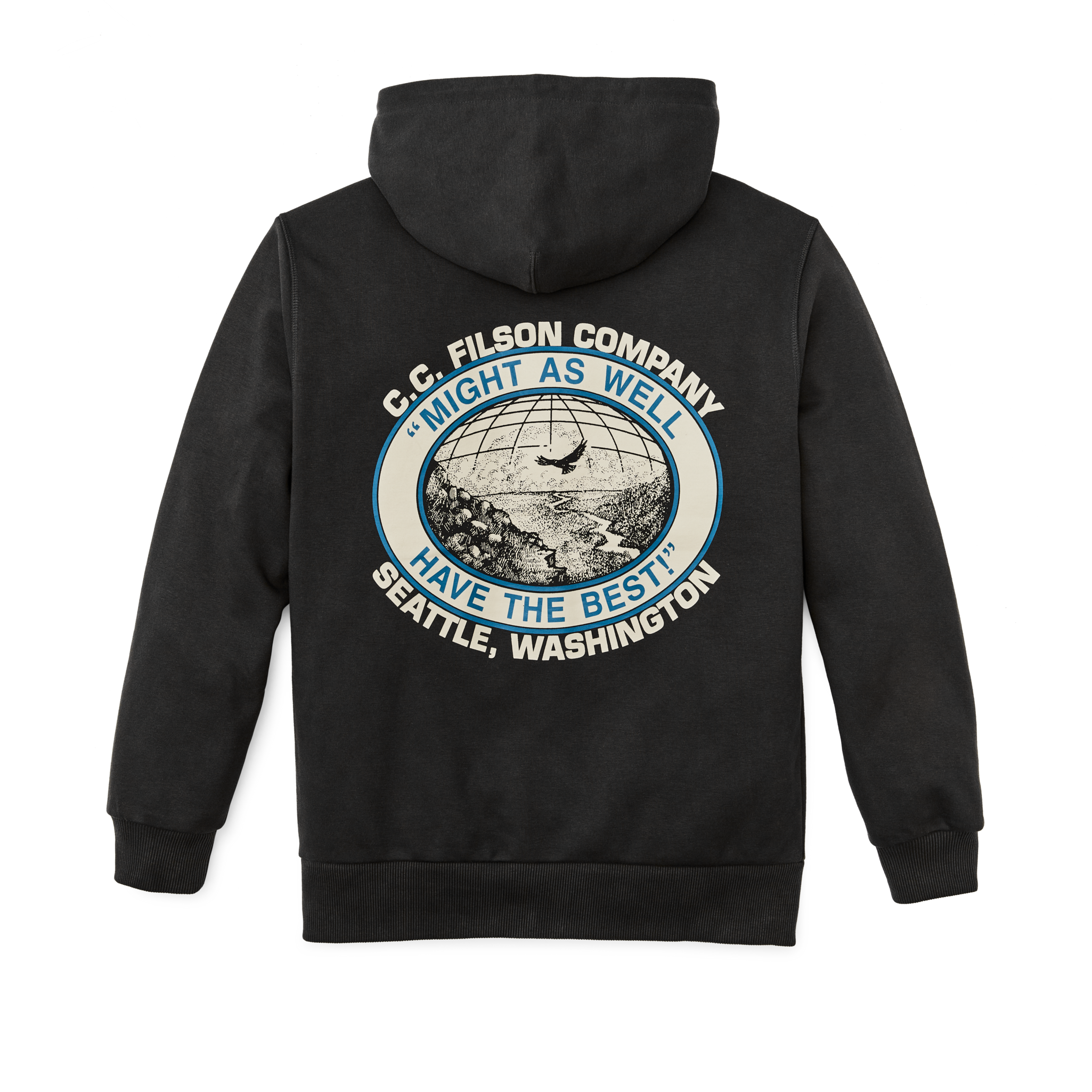 Prospector Graphic Hoodie - Faded Black / Moose - Image 2