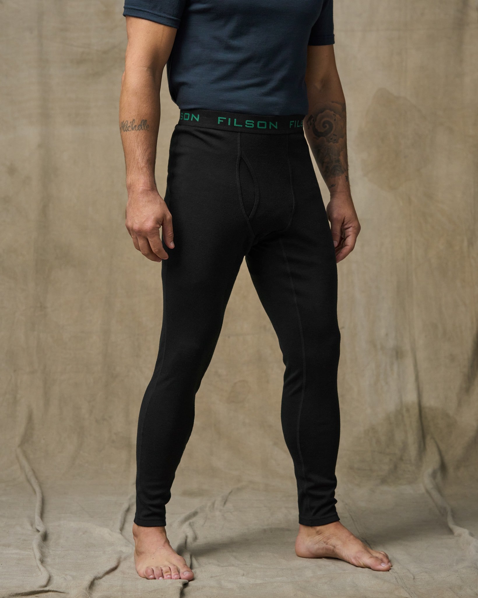 400g Merino Wool Bottoms - Black - Image 7