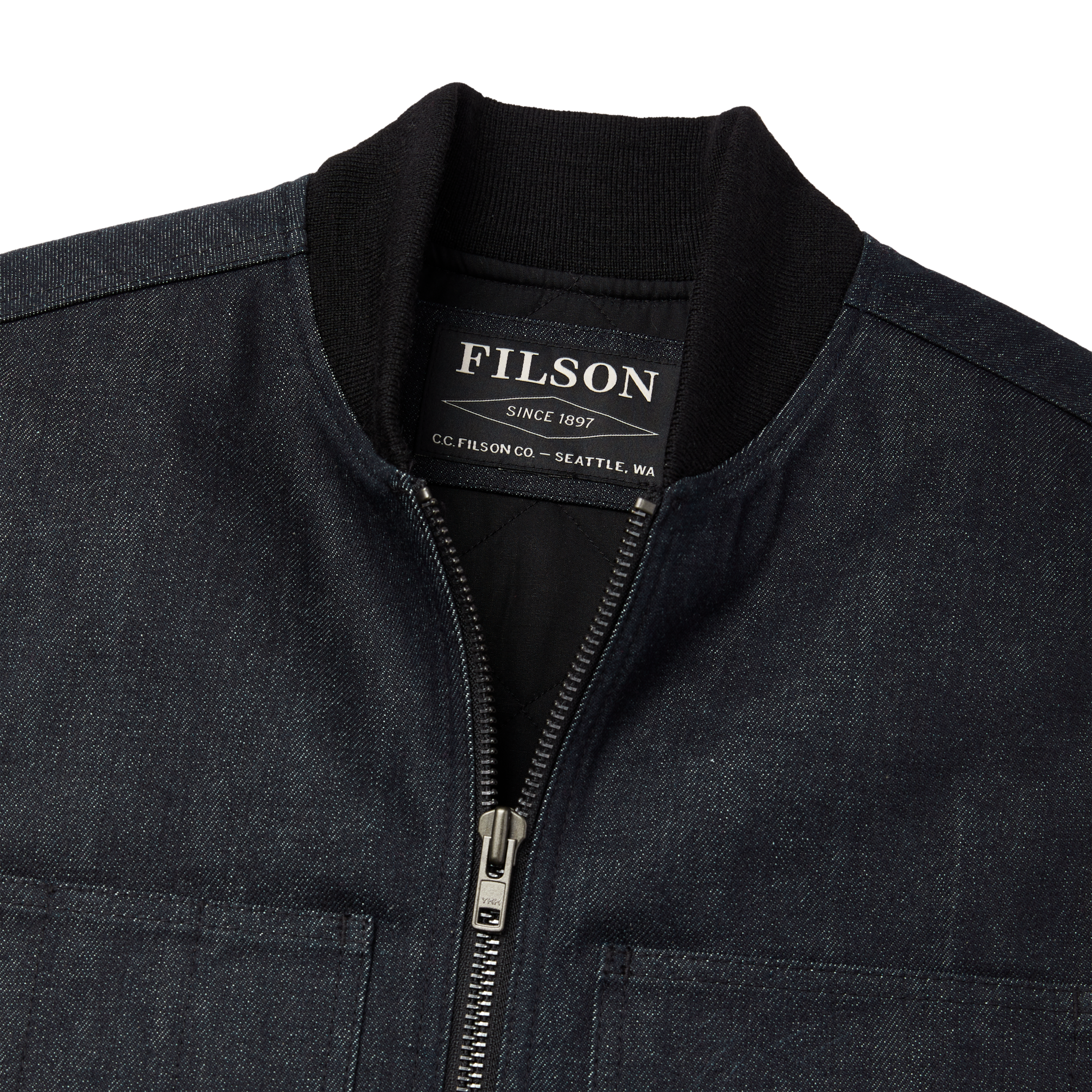 Denim Insulated Work Vest - Raw Indigo - Image 4