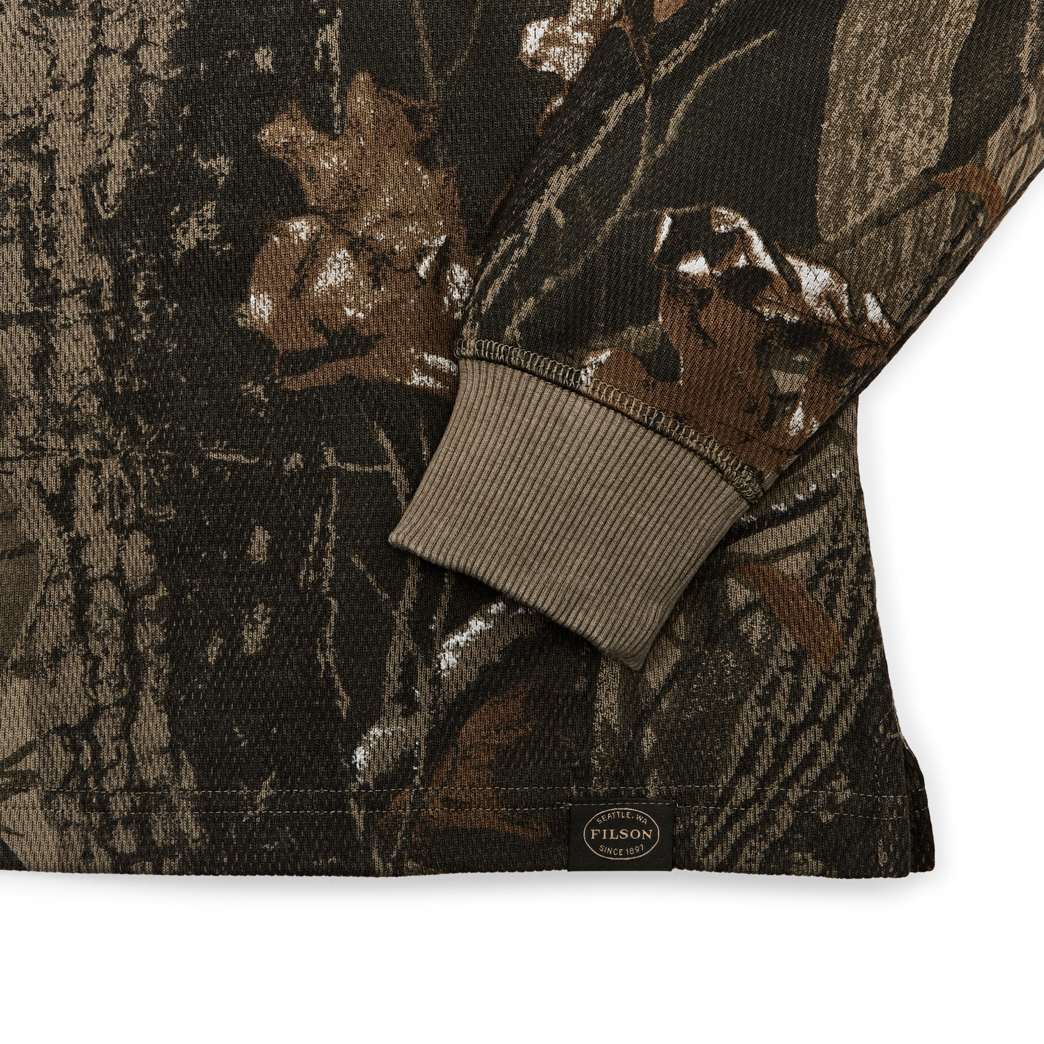 Waffle Knit Thermal Crewneck - Realtree Hardwoods Camo - Image 4