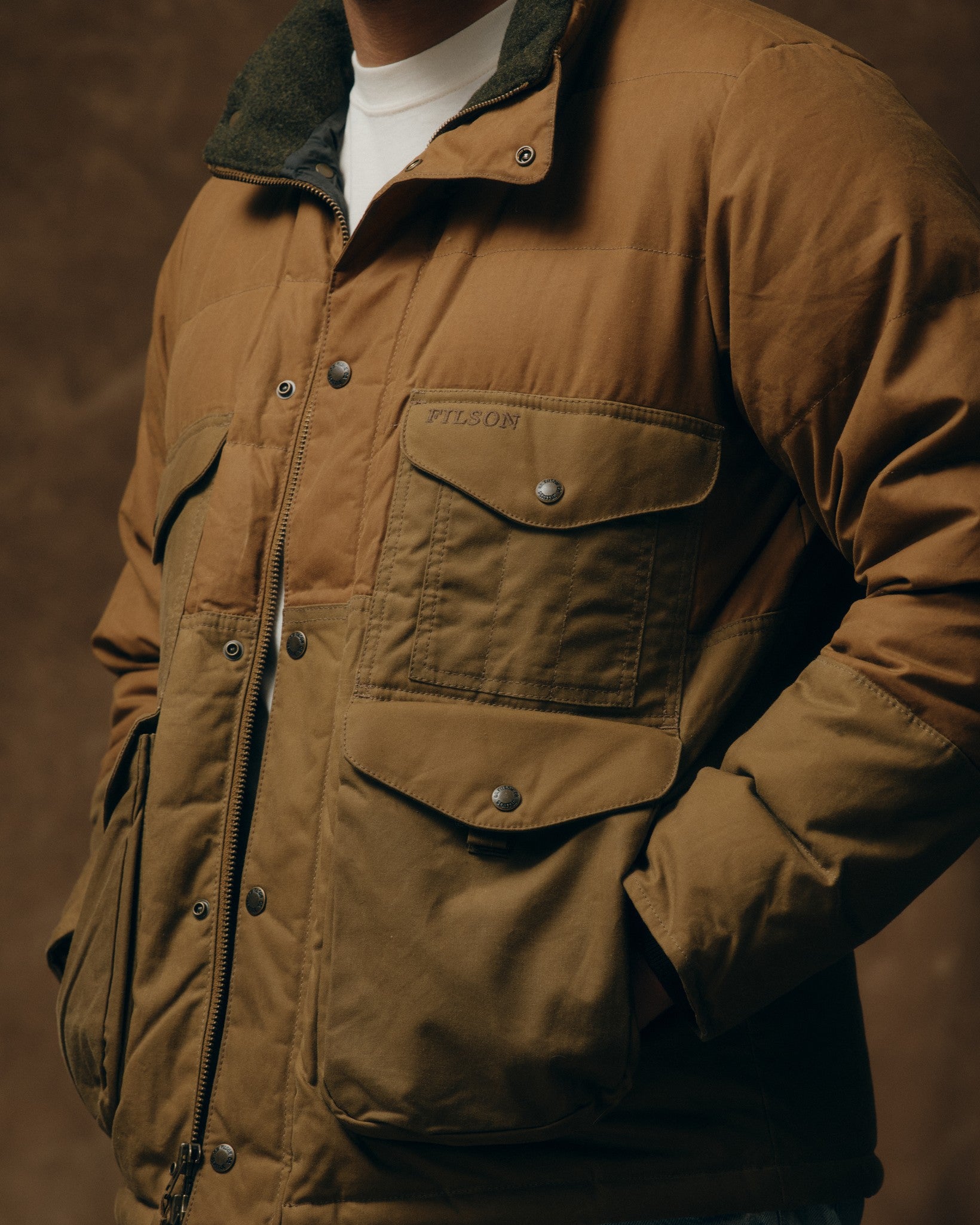 Down Cruiser Jacket - Dark Tan - Image 7