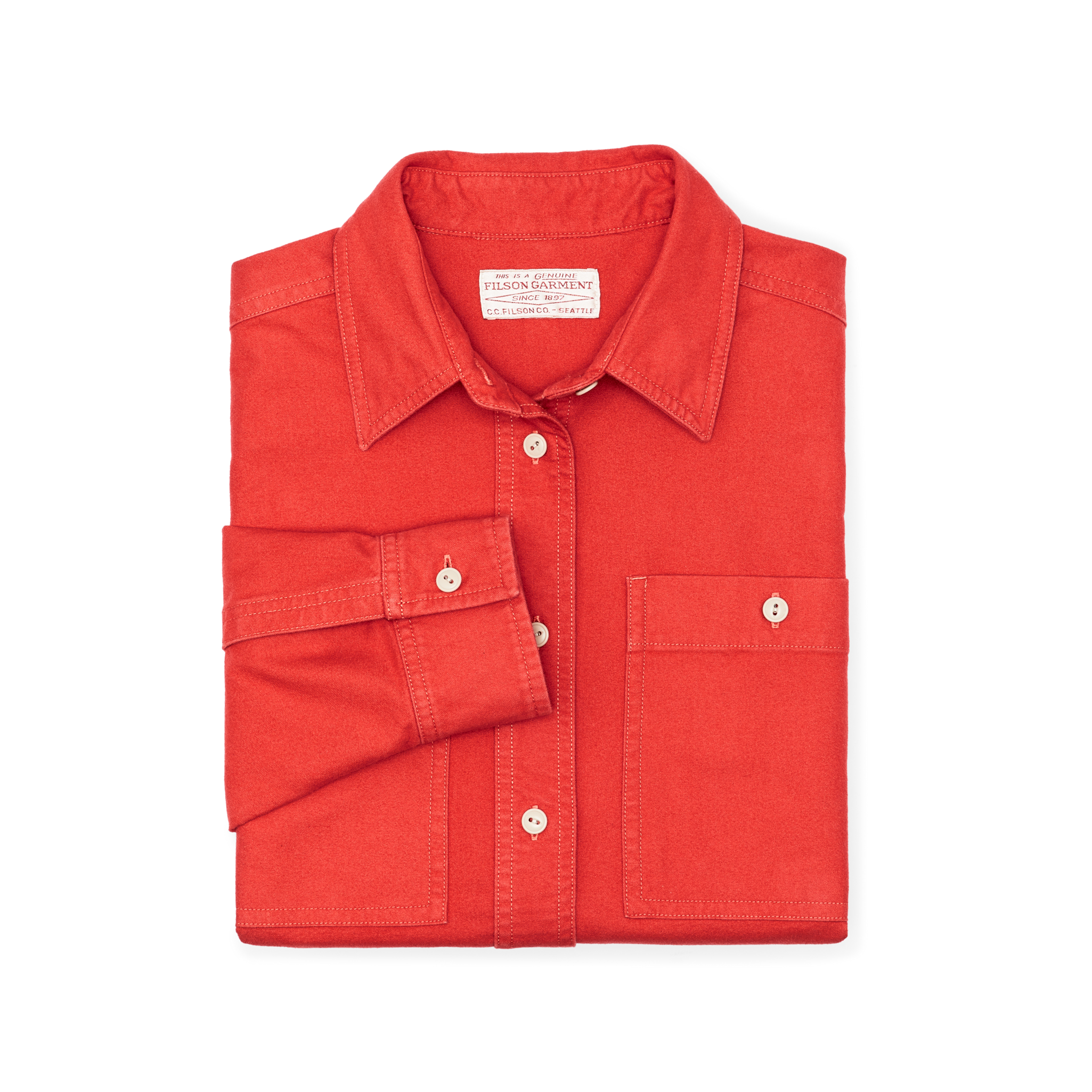 Women's Field Chamois Shirt - Scarlet Red - Image 3