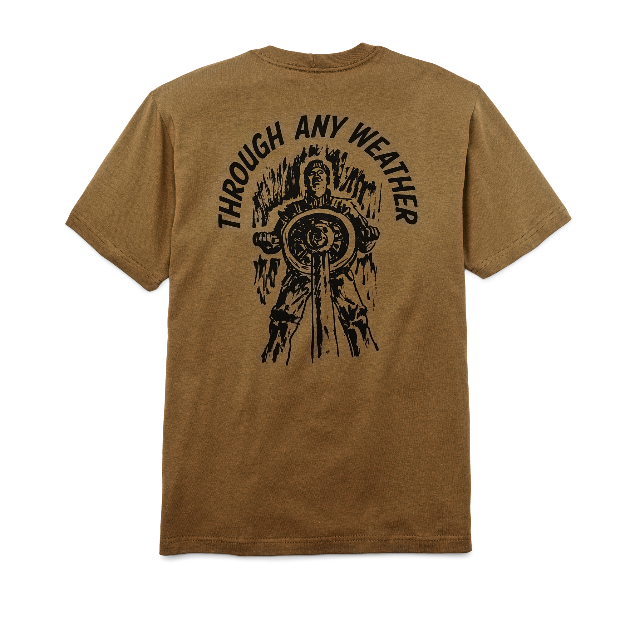 Pioneer Graphic T-shirt - Gold Ochre / Captain - Image 2