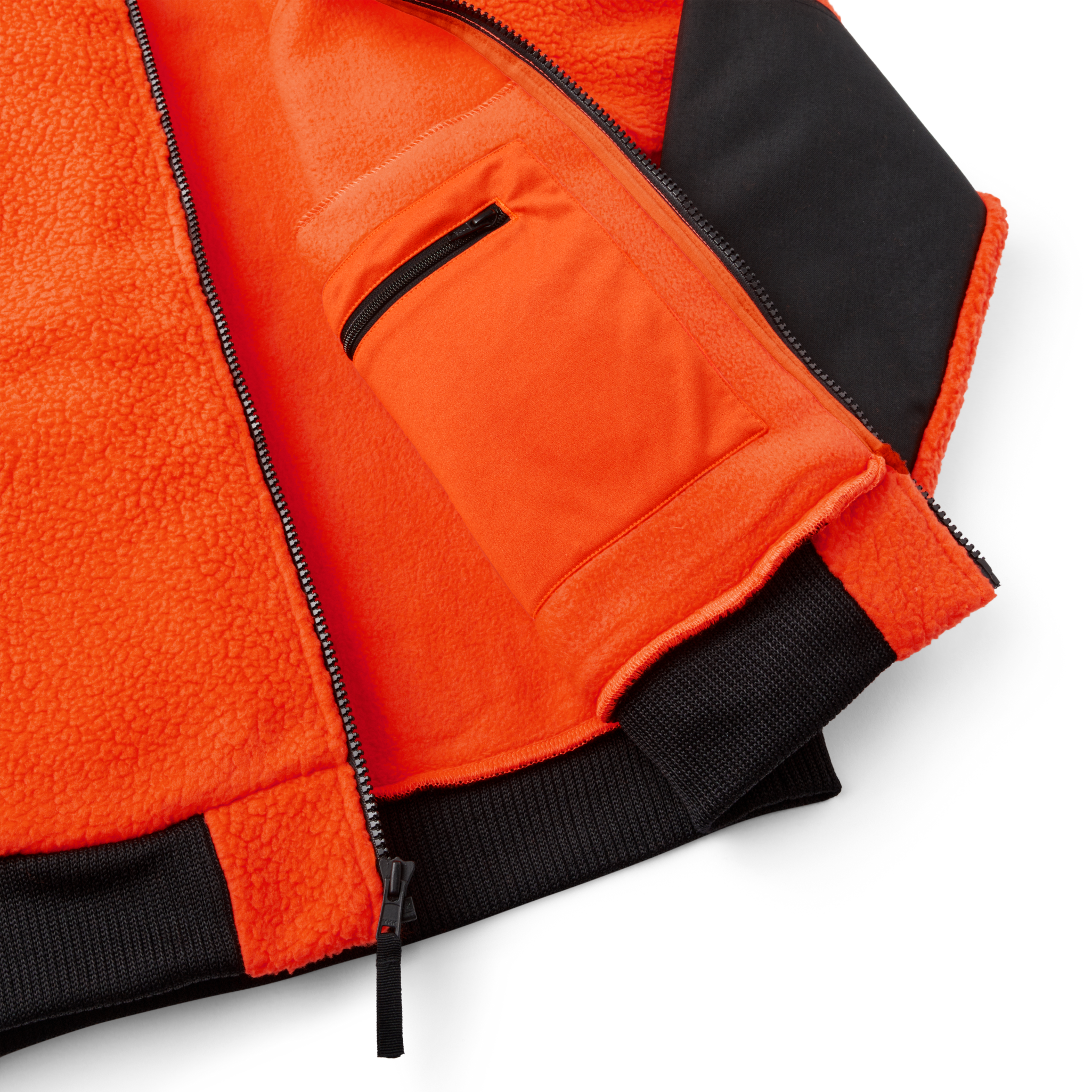 Sherpa Fleece Jacket - Flame - Image 6