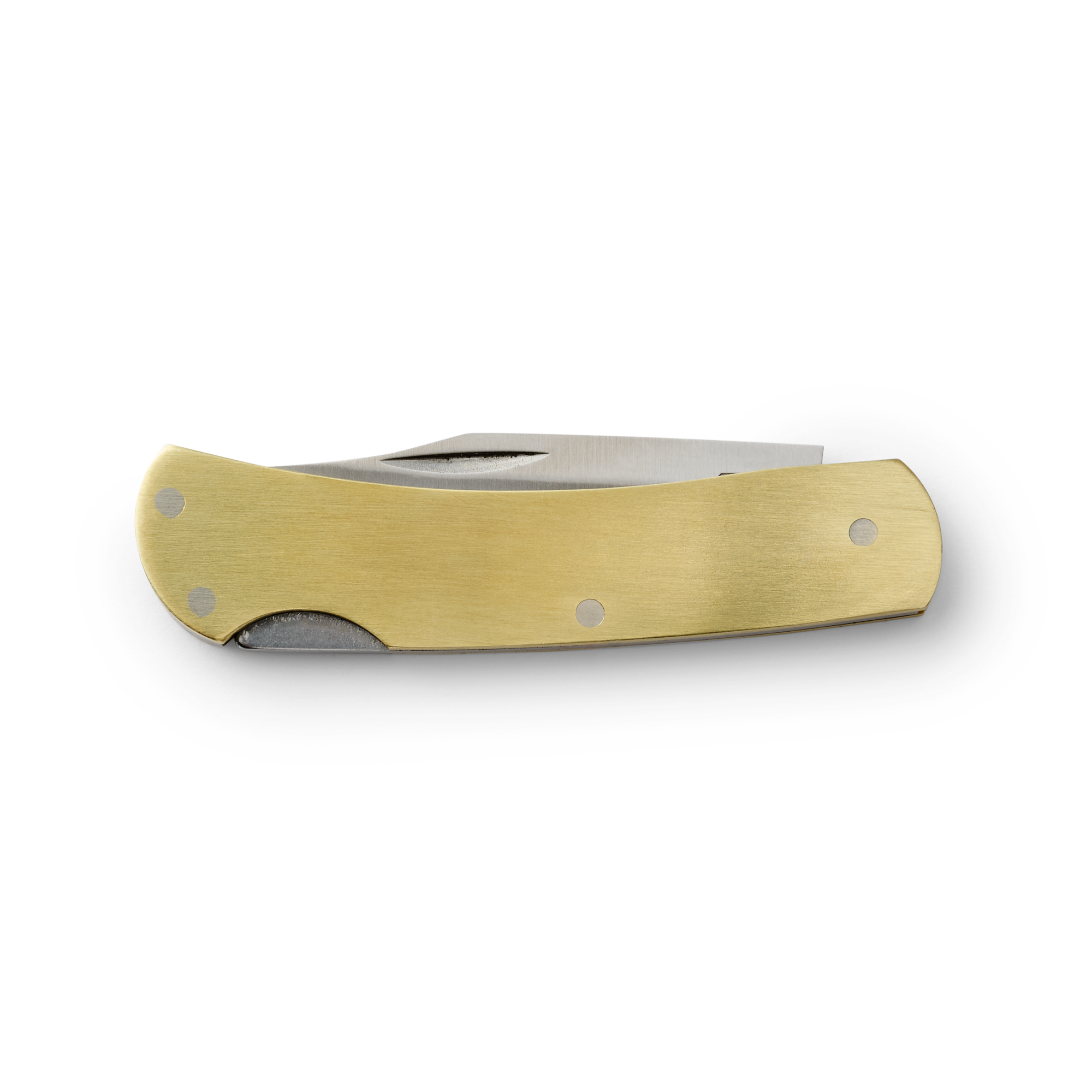 Brass Lockback Pocket Knife - Brass - Image 2