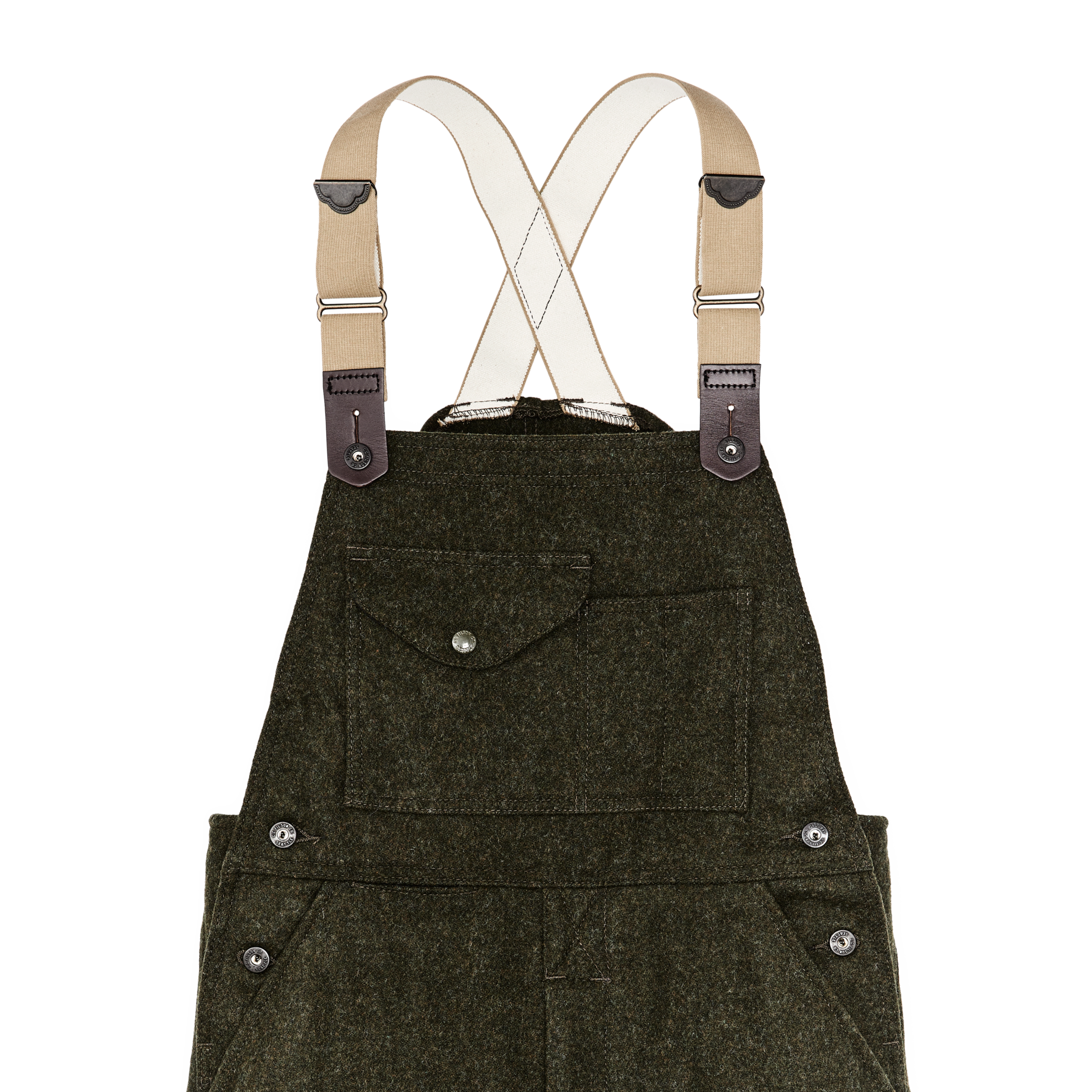 Mackinaw Wool Bibs - Forest Green - Image 5