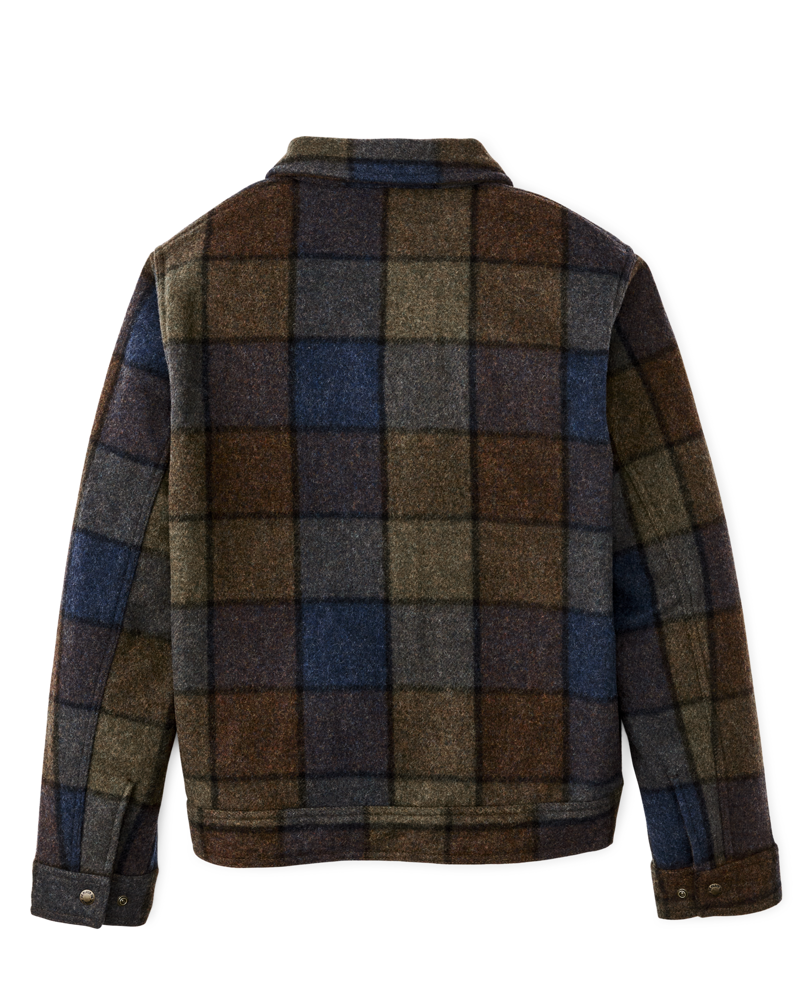 Mackinaw Wool Work Jacket - Blue / Brown / Gray Plaid - Image 5