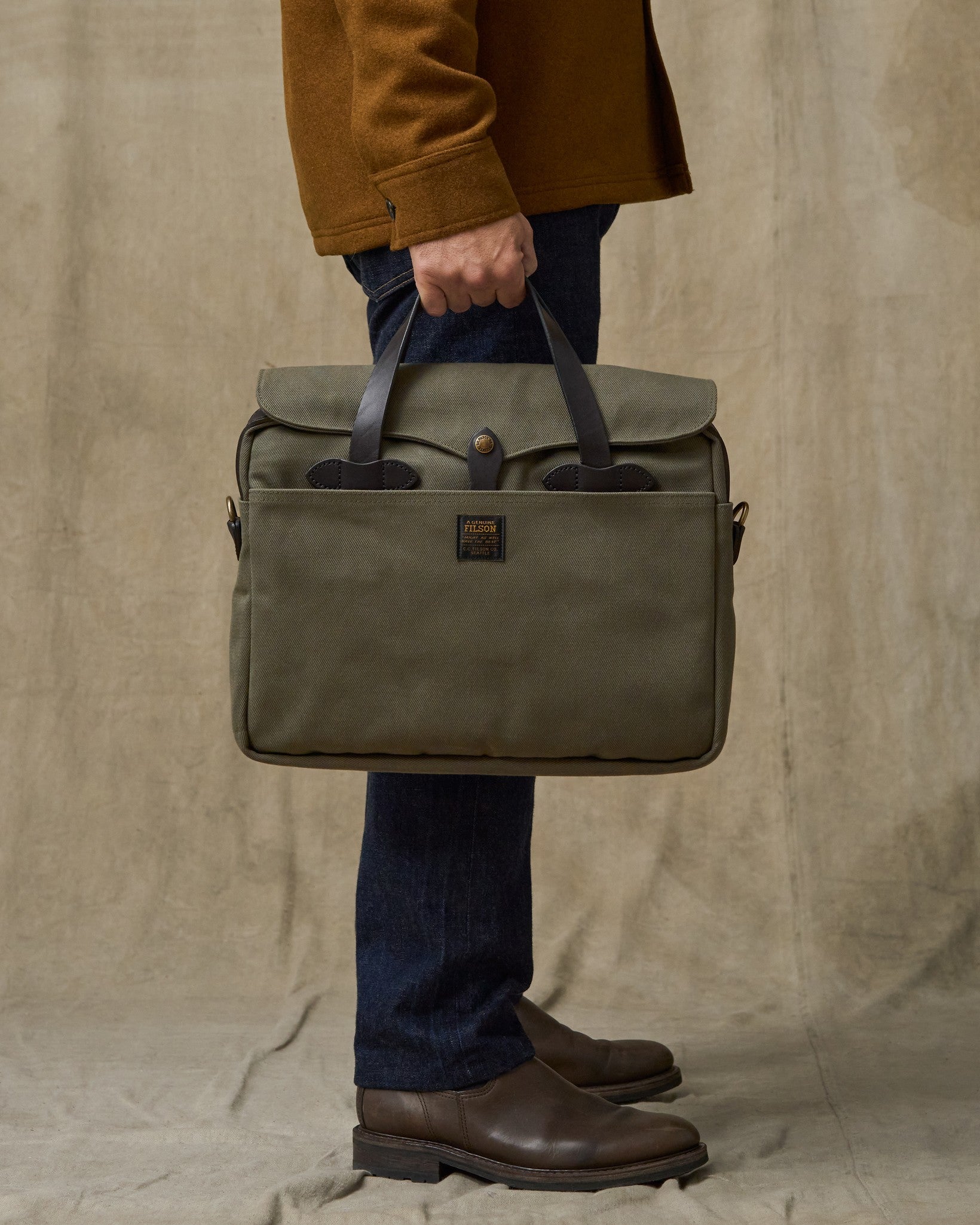 Rugged Twill Original Briefcase - Otter Green - Image 2