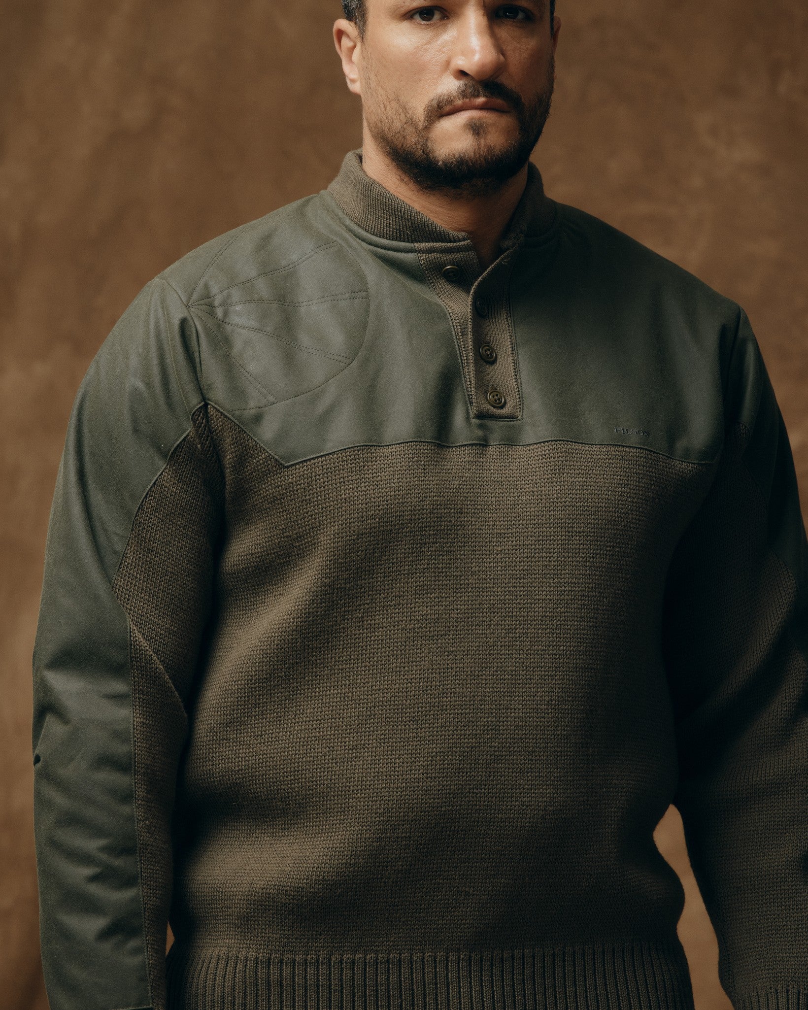 Henley Guide Sweater - Peat Green - Image 6
