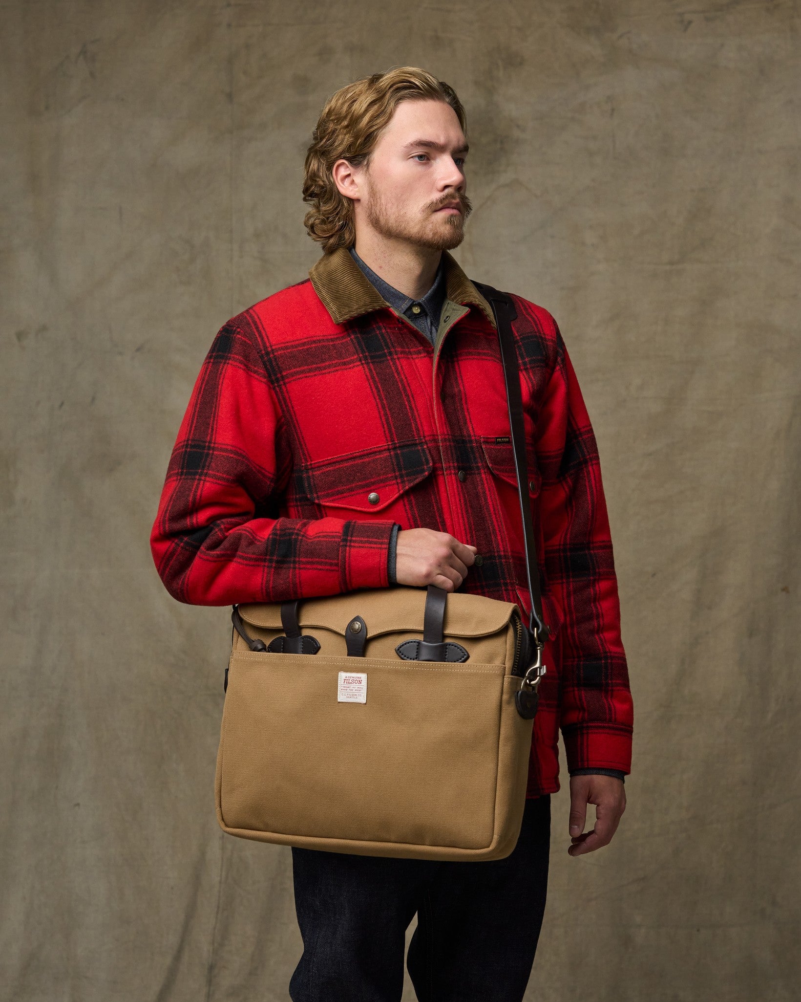 Rugged Twill Original Briefcase - Tan